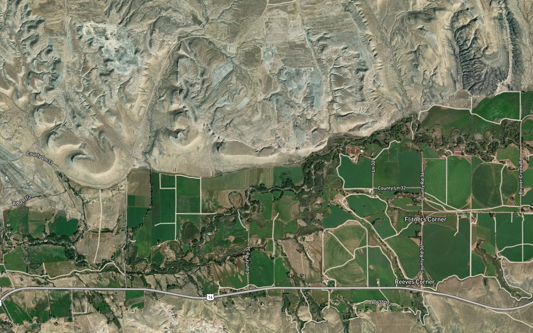 Satellite map of the Porter Canal