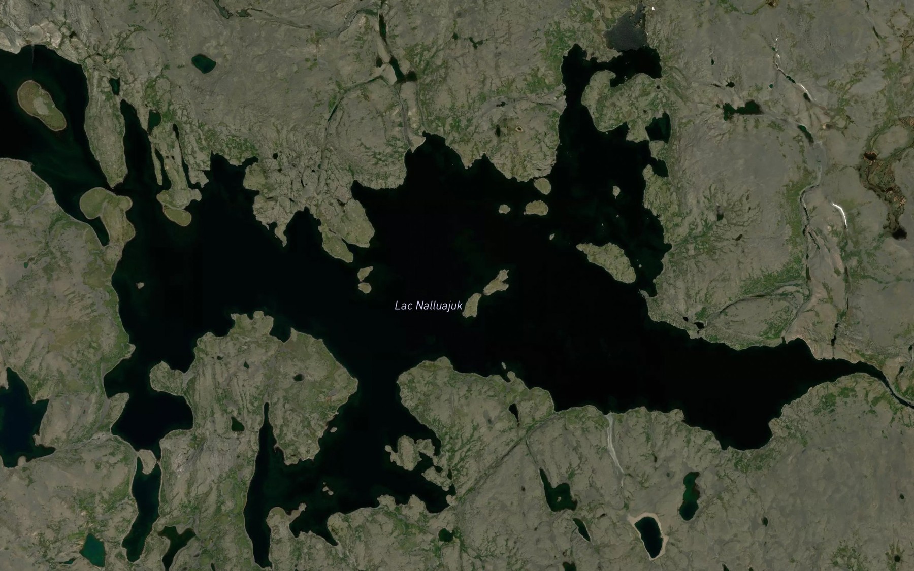 Satellite map of the Lac Nalluajuk