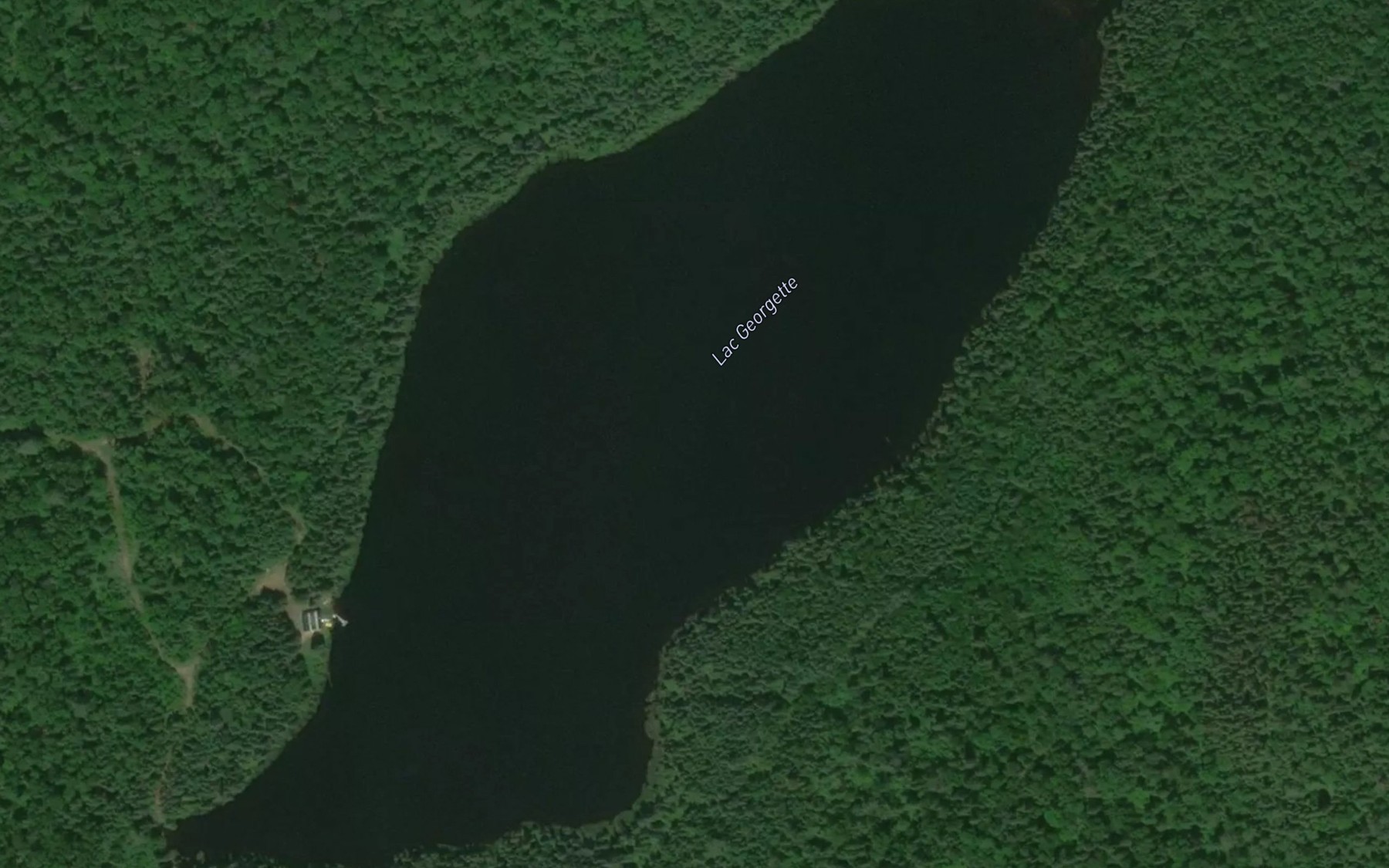 Satellite map of the Lac Georgette