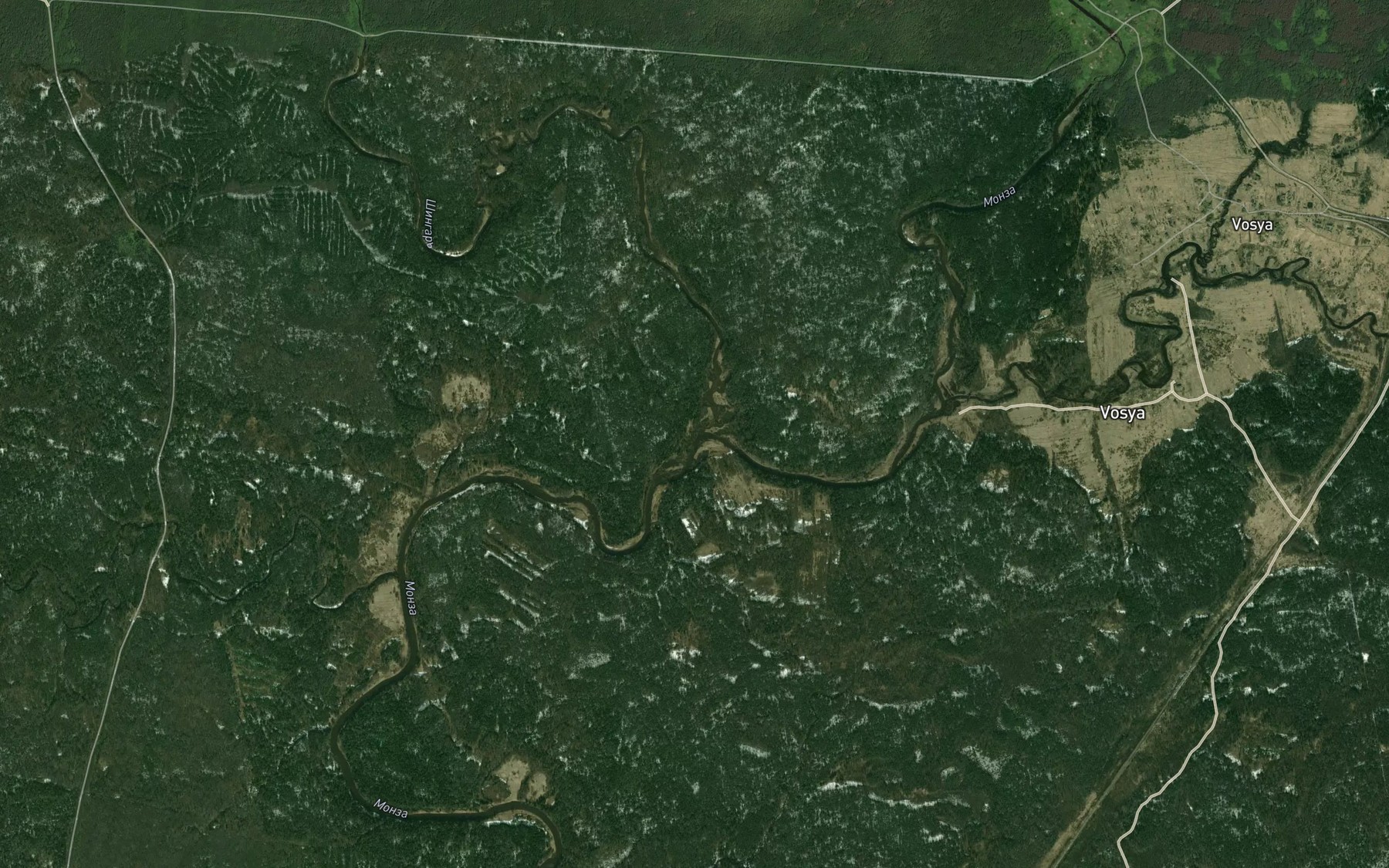 Satellite map of the Shingar'