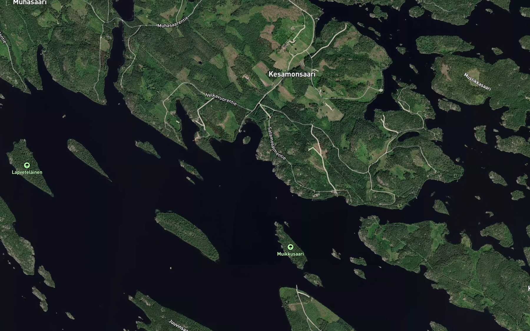 Satellite map of the Nuottalahti