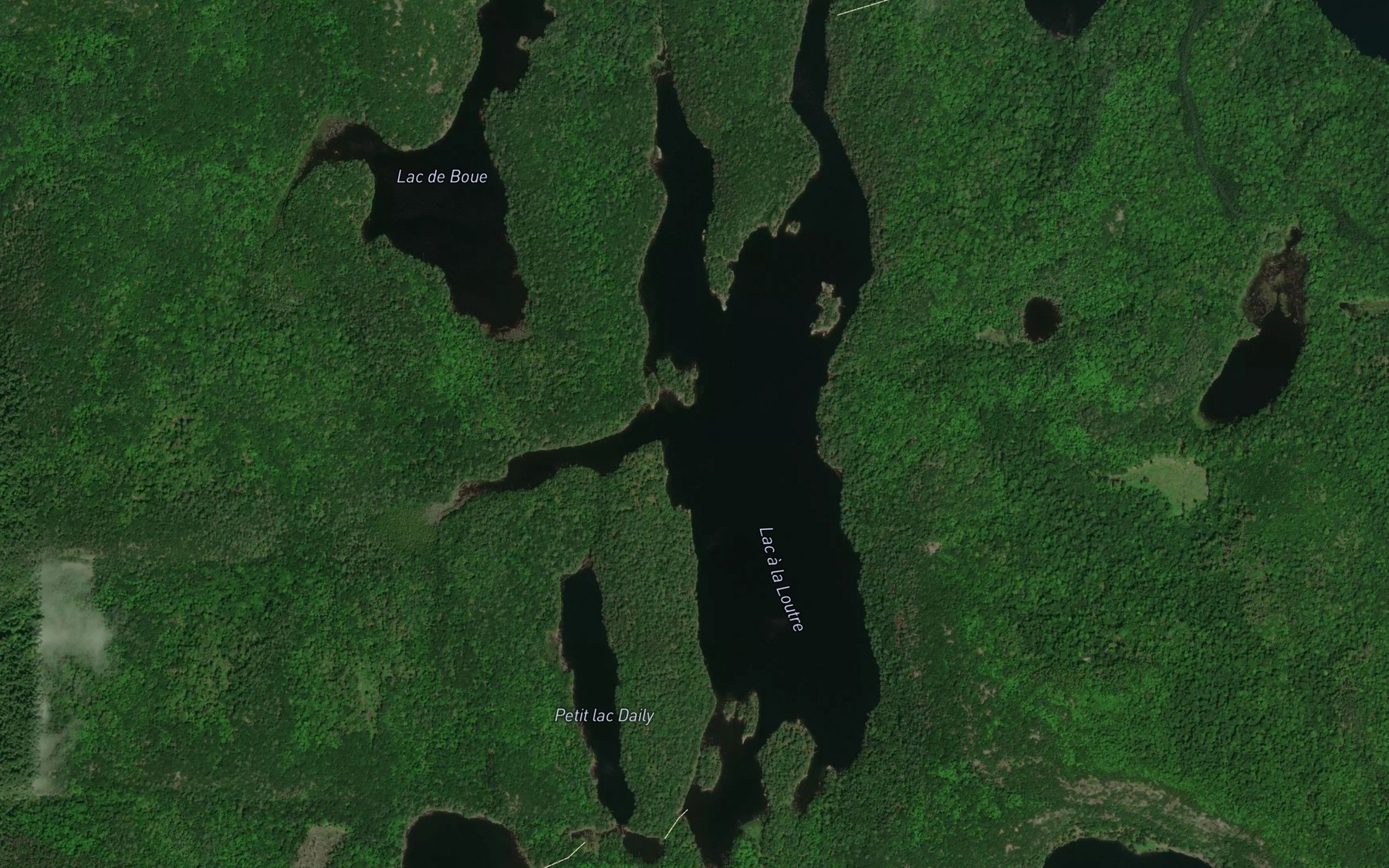 Satellite map of the Lac a la Loutre