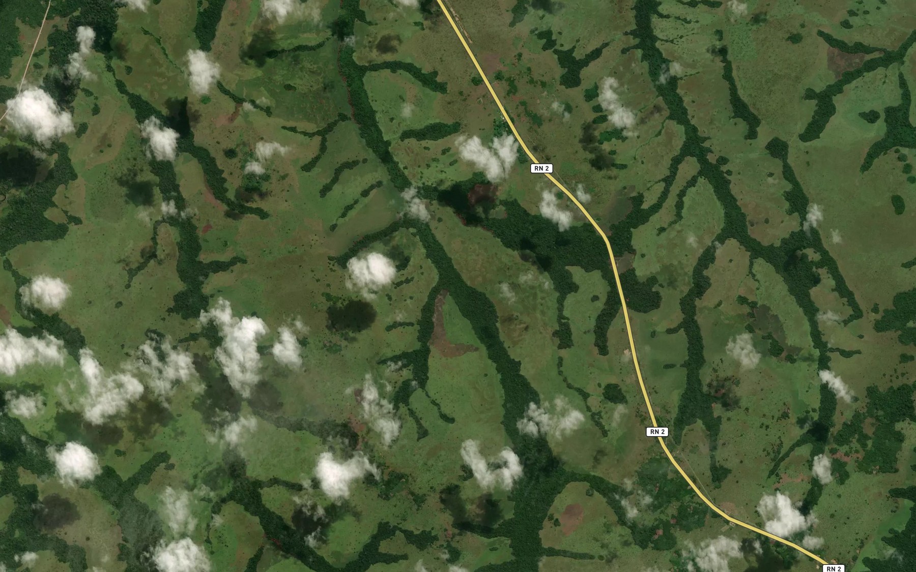 Satellite map of the Biguidi