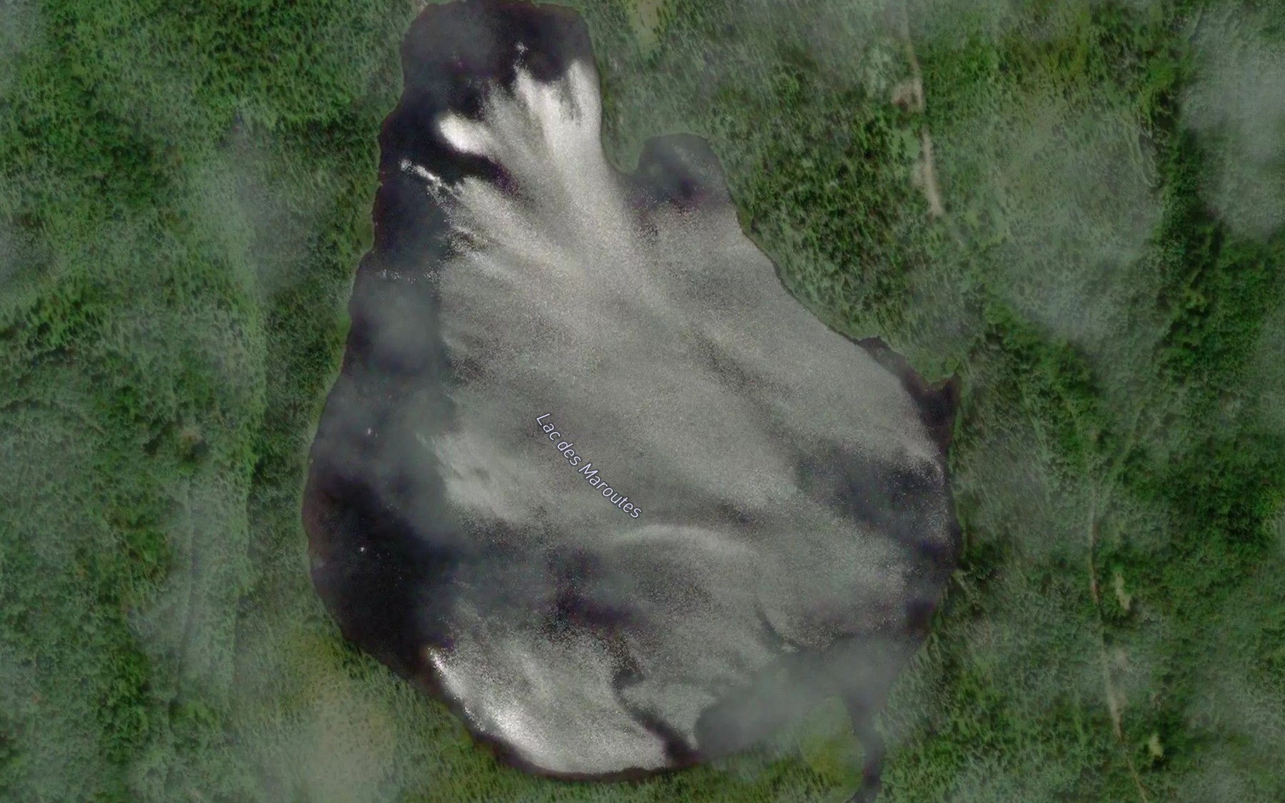 Satellite map of the Lac des Maroutes