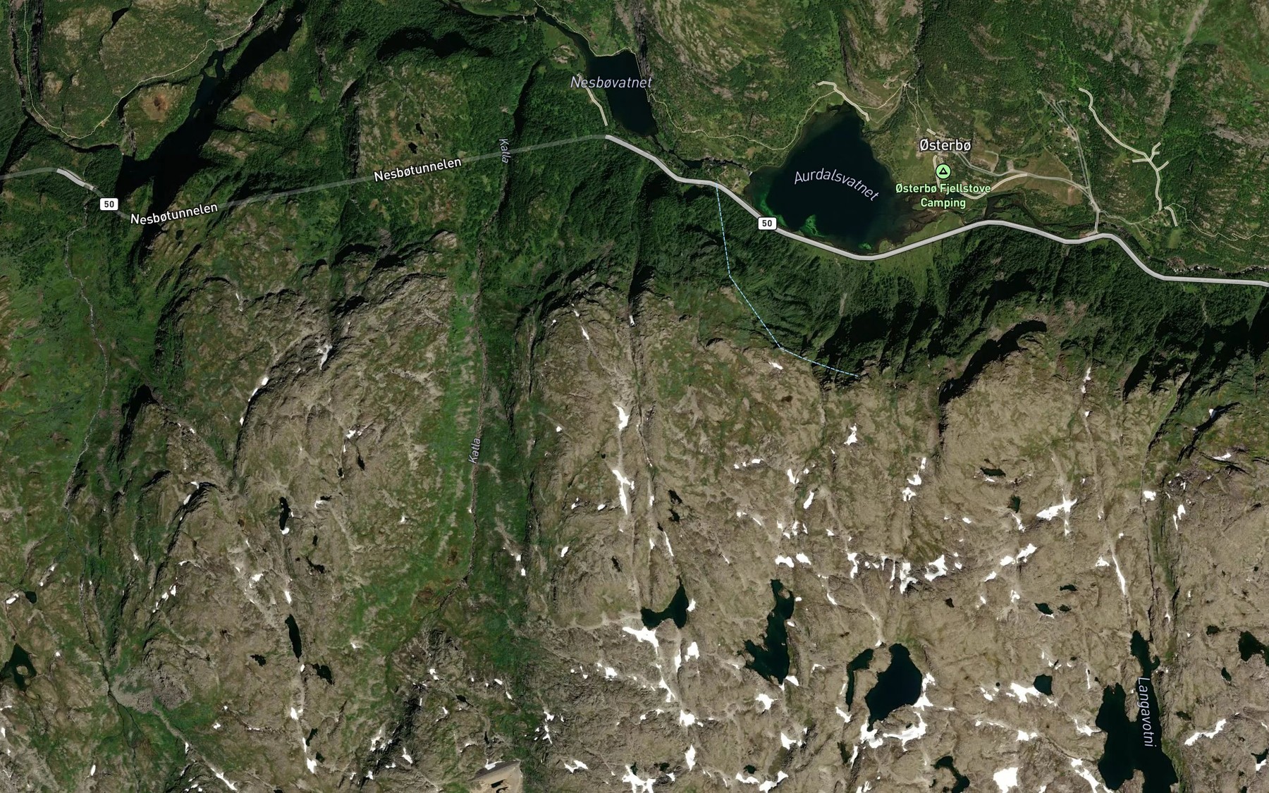 Satellite map of the Bjornsgrovi