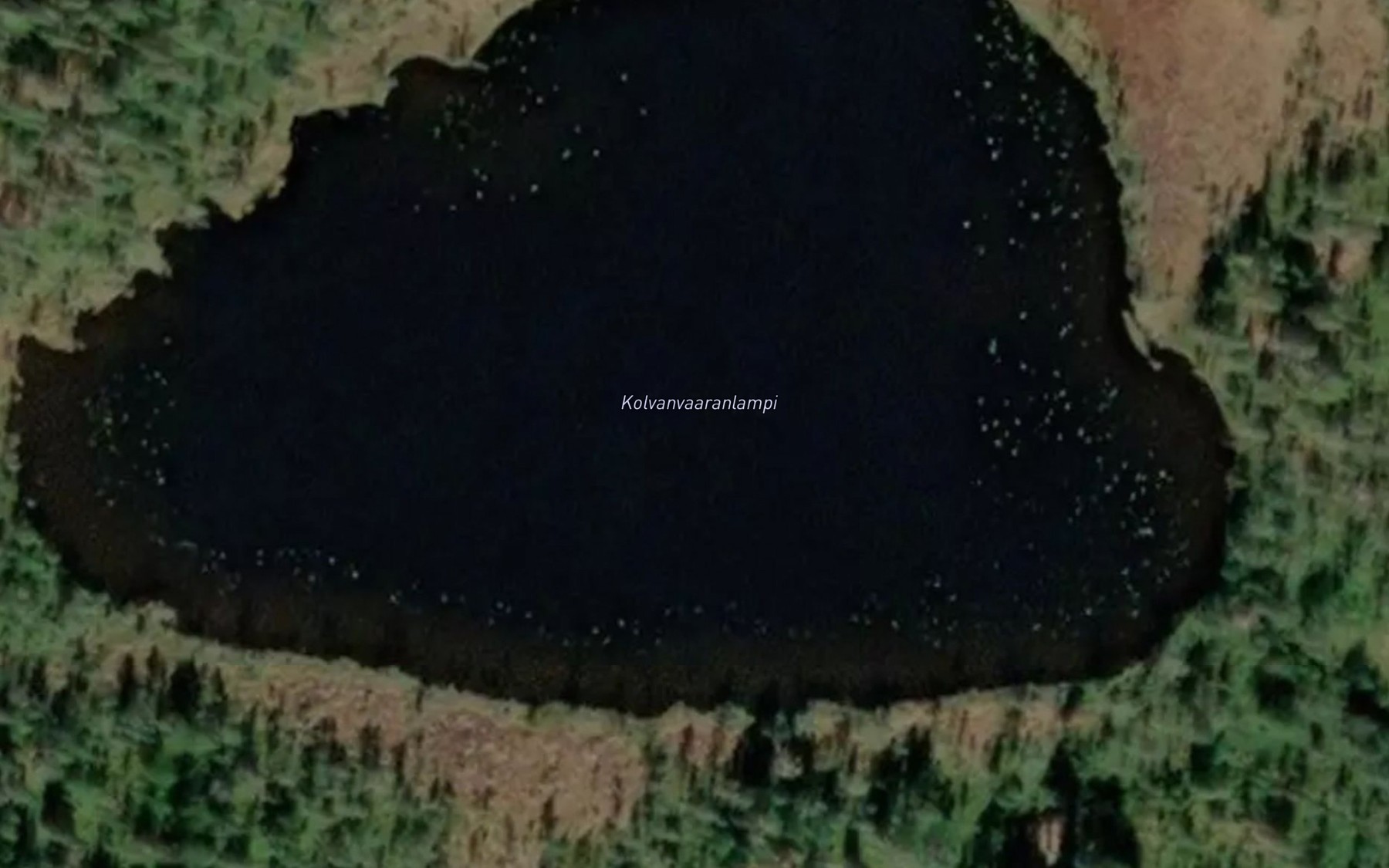 Satellite map of the Kolvanvaaranlampi