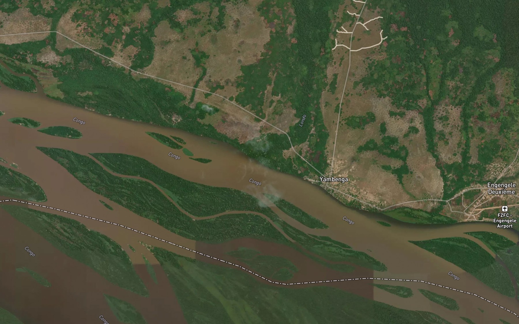 Satellite map of the Lundu