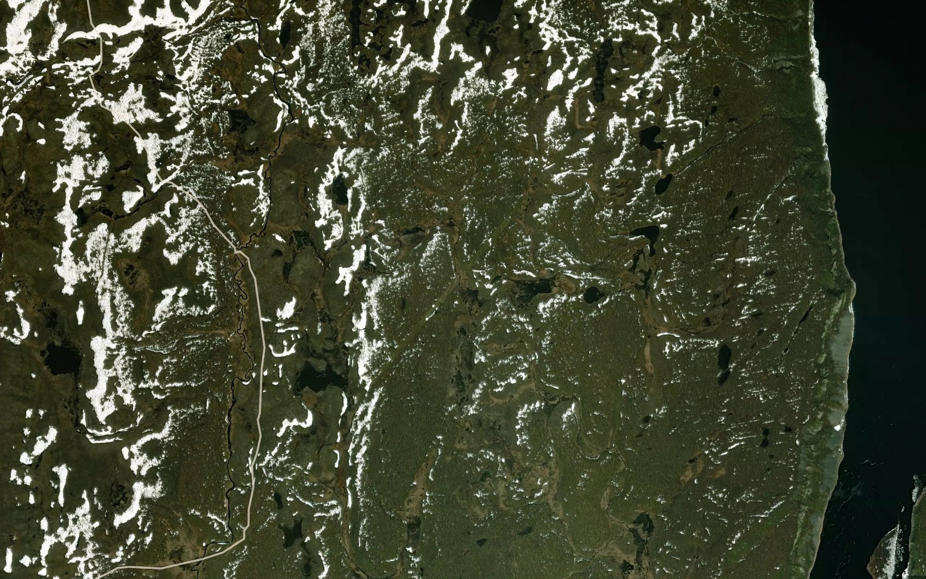 Satellite map of the Jiettanasjakka