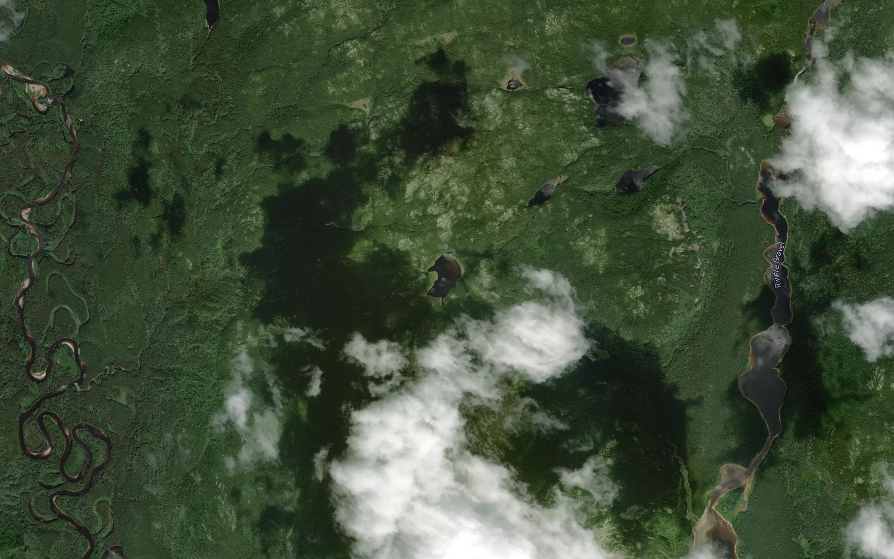 Satellite map of the Lac Romagnac