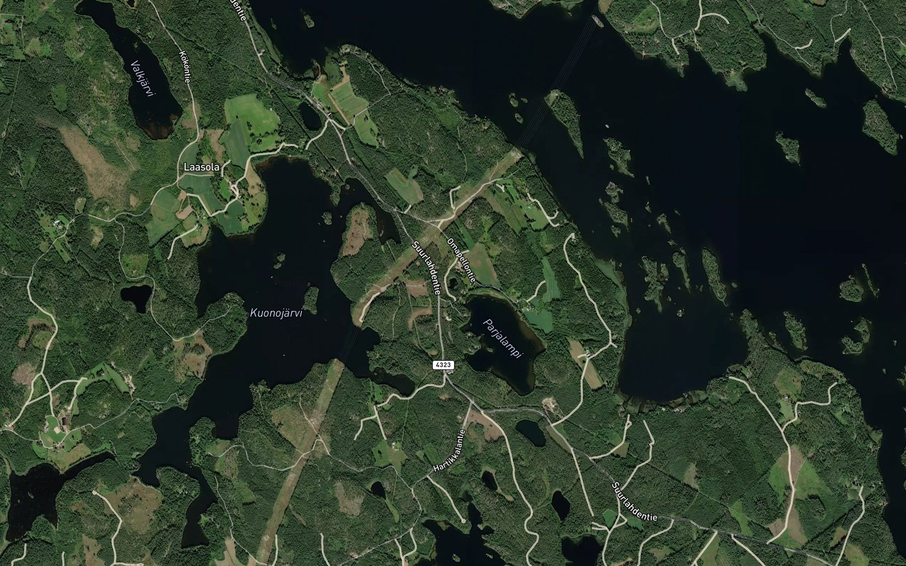 Satellite map of the Kissalampi
