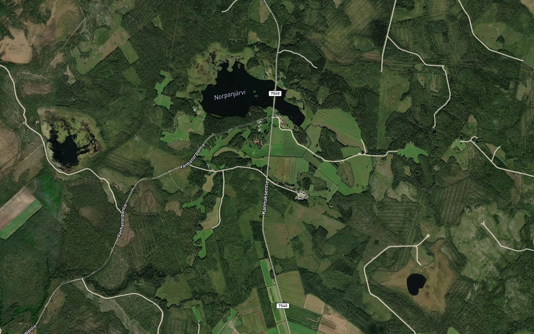 Satellite map of the Norpanjarvi