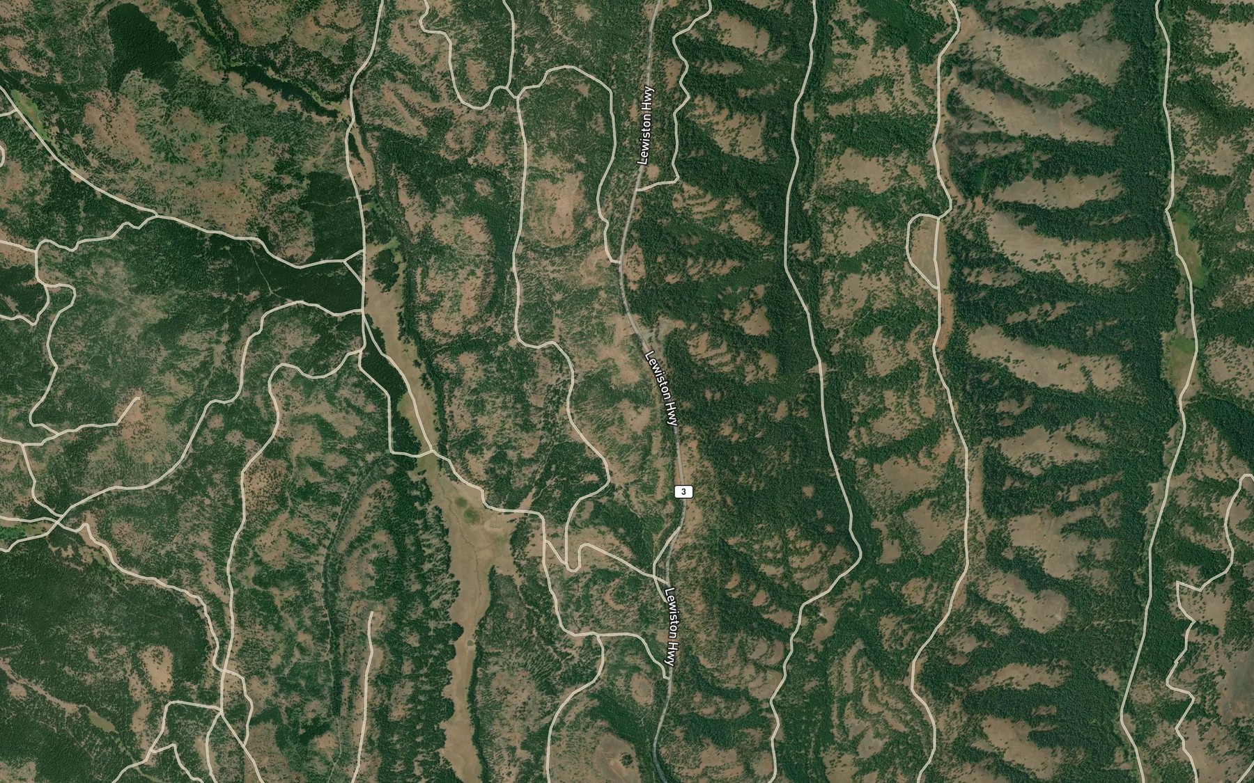 Satellite map of the Weatherspoon Ditch