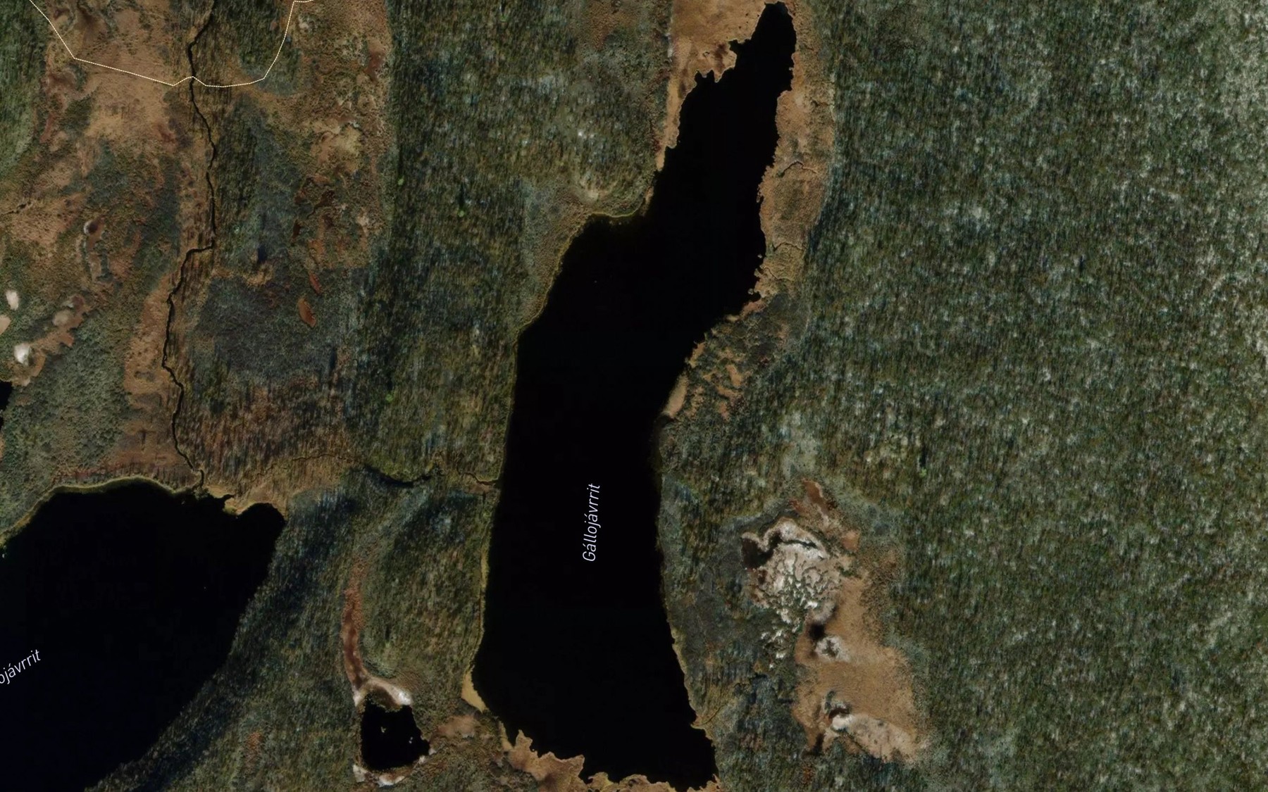 Satellite map of the Gallojavrrit