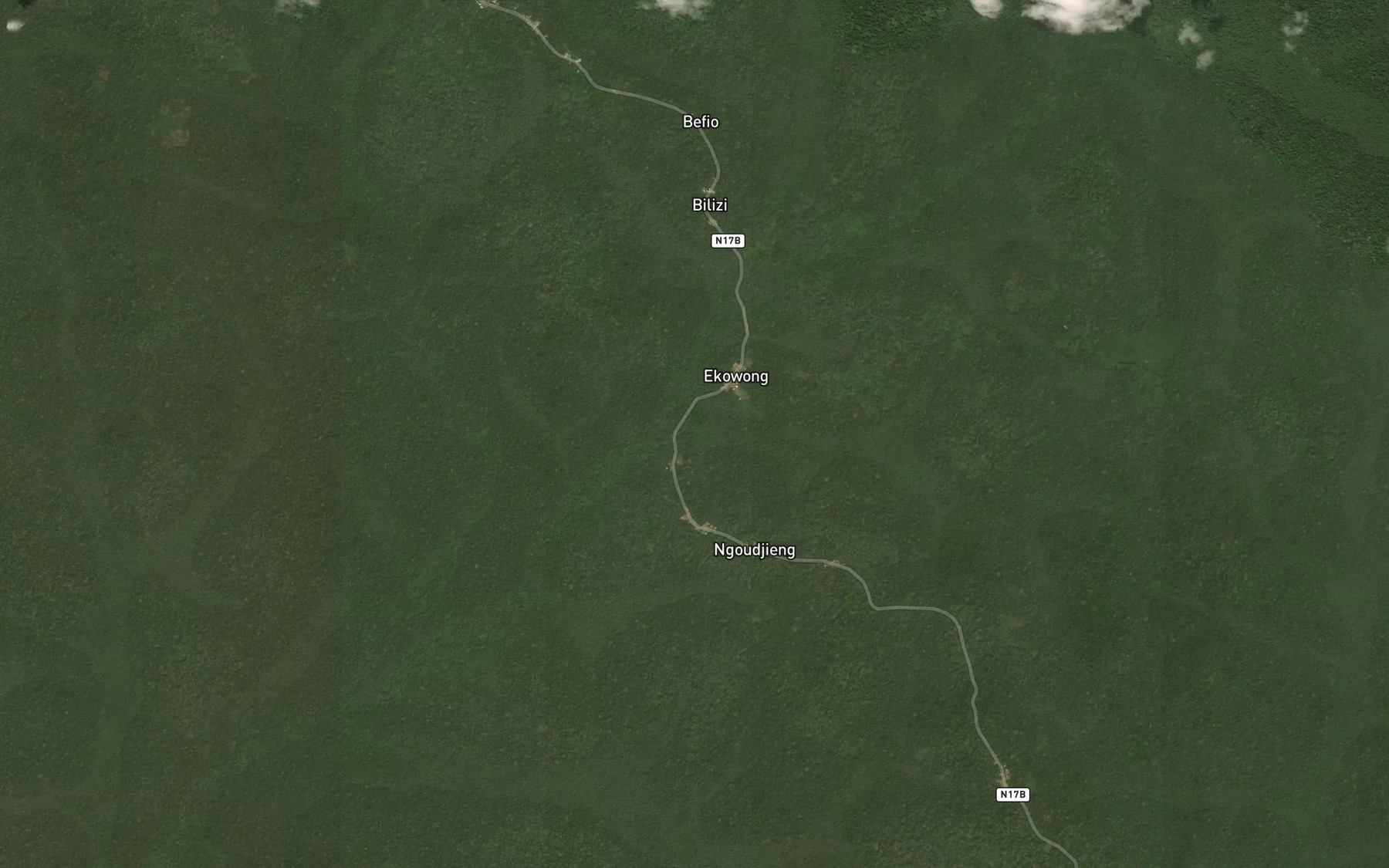 Satellite map of the Mengounou
