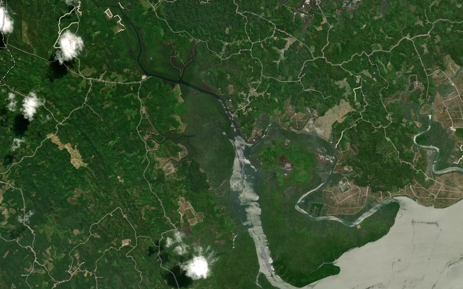 Satellite map of the Sungai Keluang