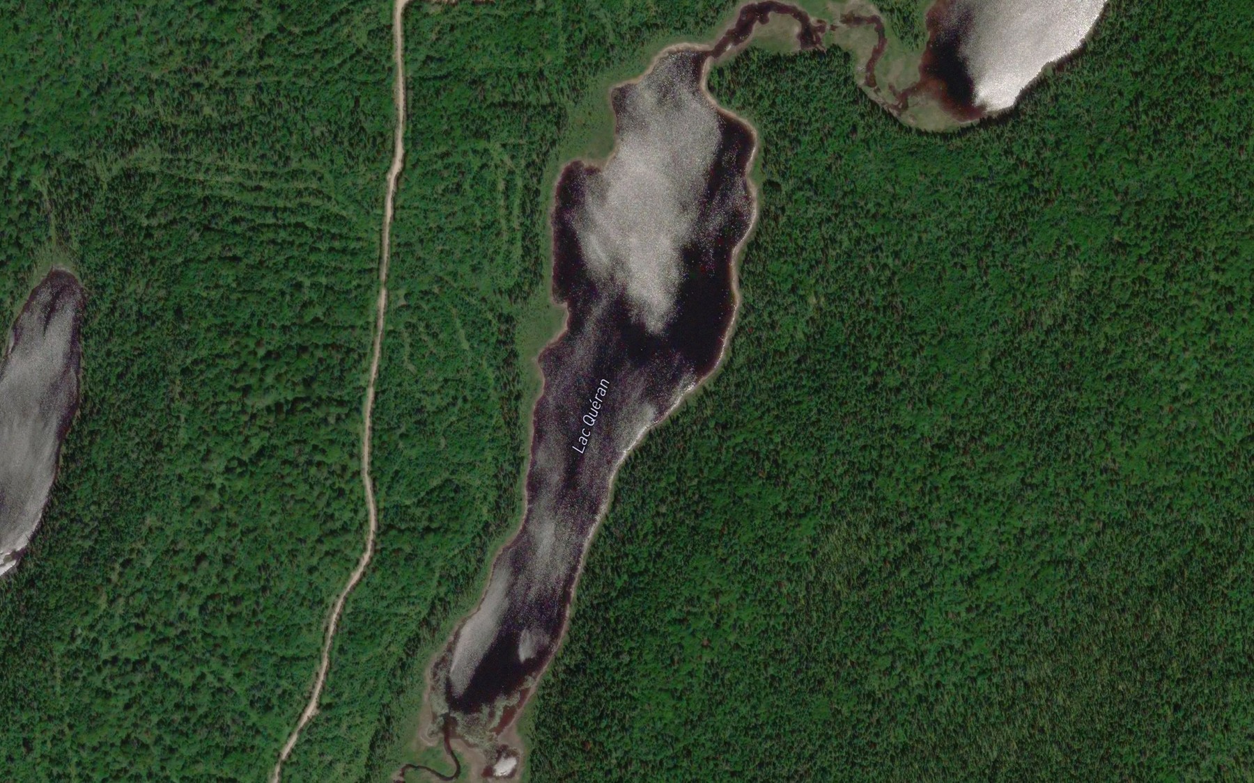 Satellite map of the Lac Queran