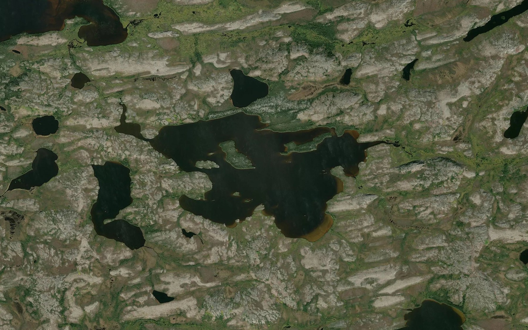 Satellite map of the Petit lac Chinusaw