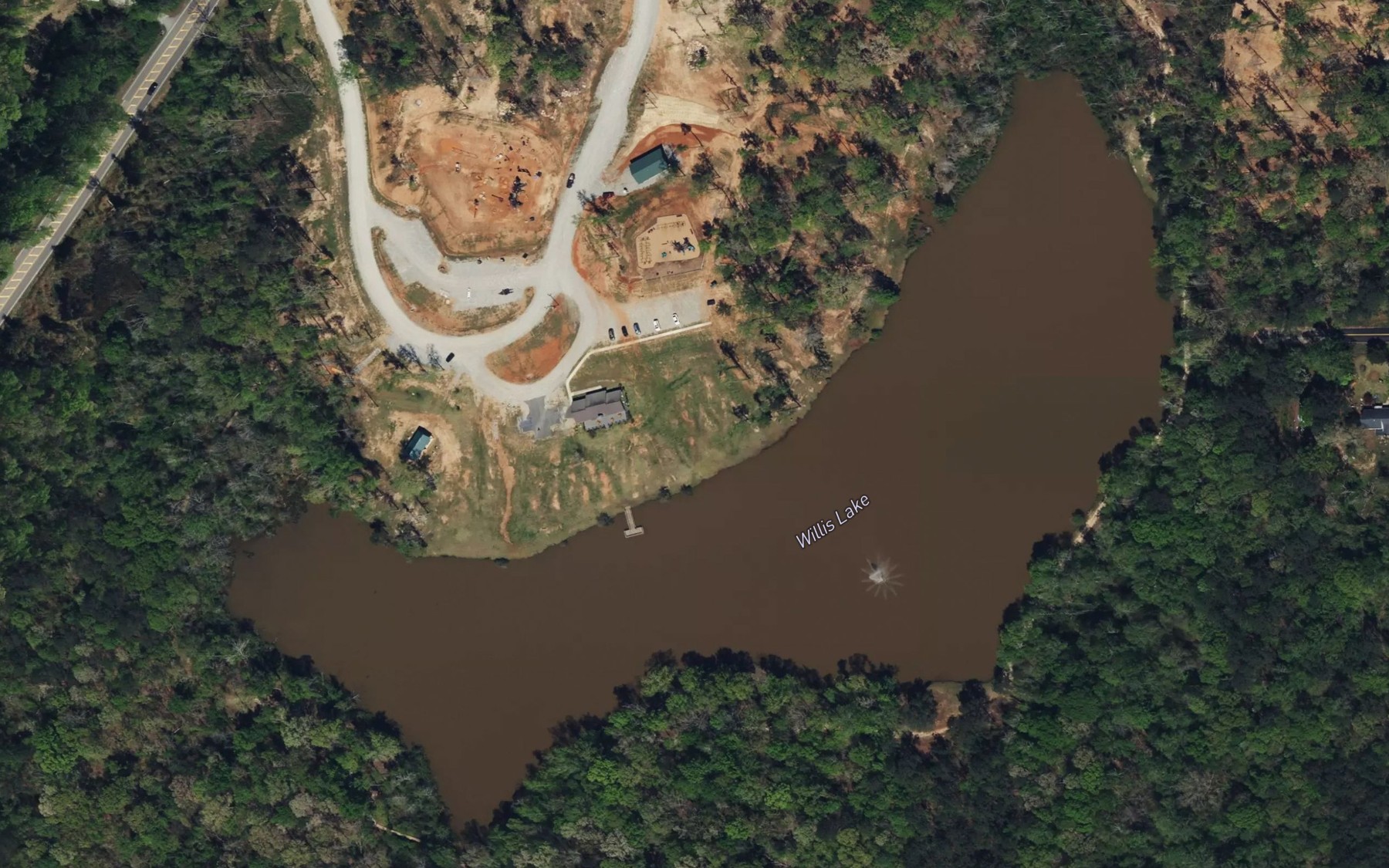 Satellite map of the Willis Lake