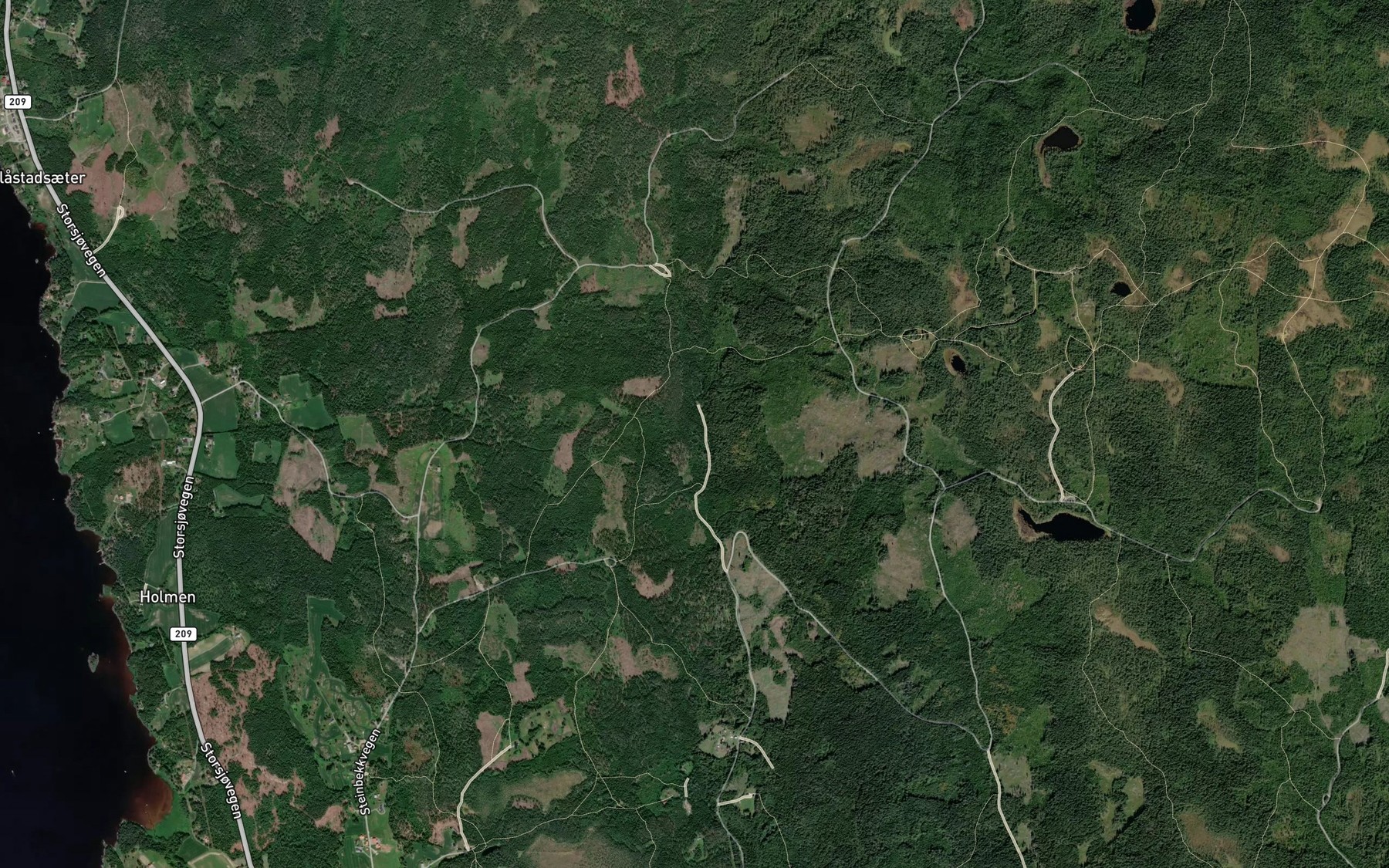 Satellite map of the Trondsaa