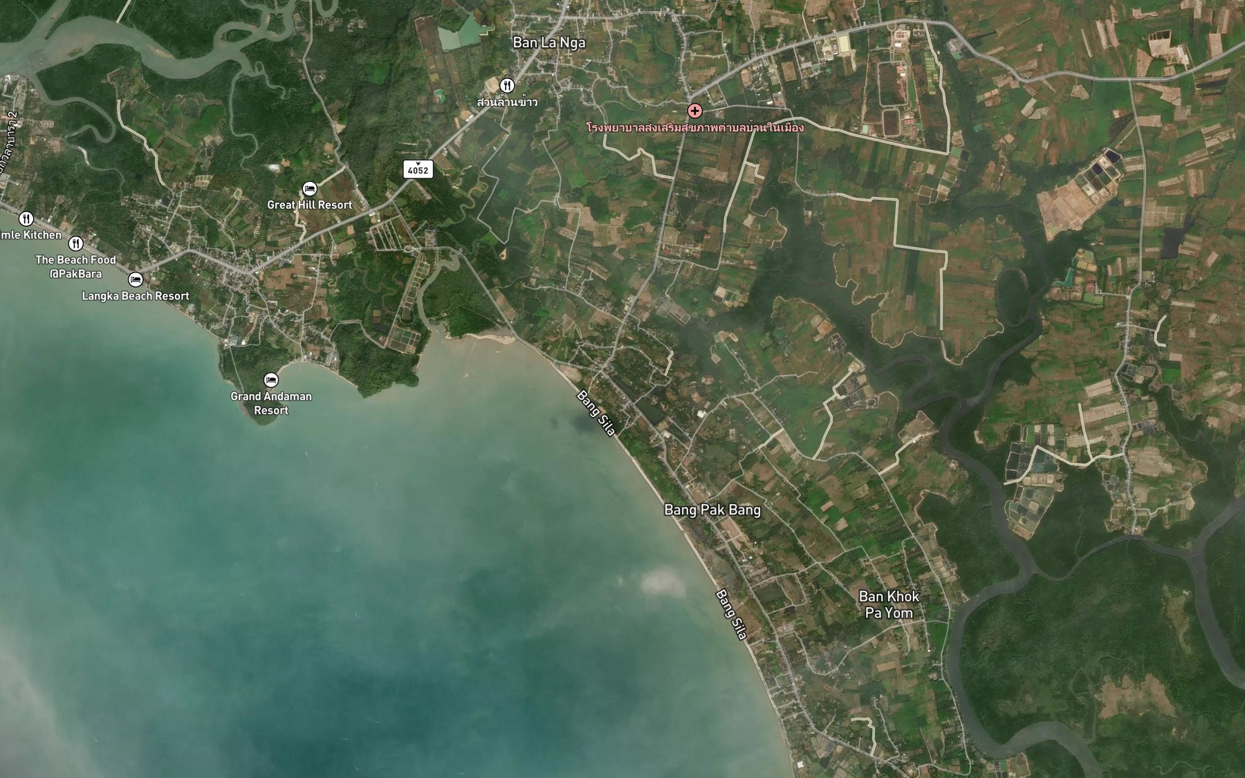 Satellite map of the Nong Pan Ya