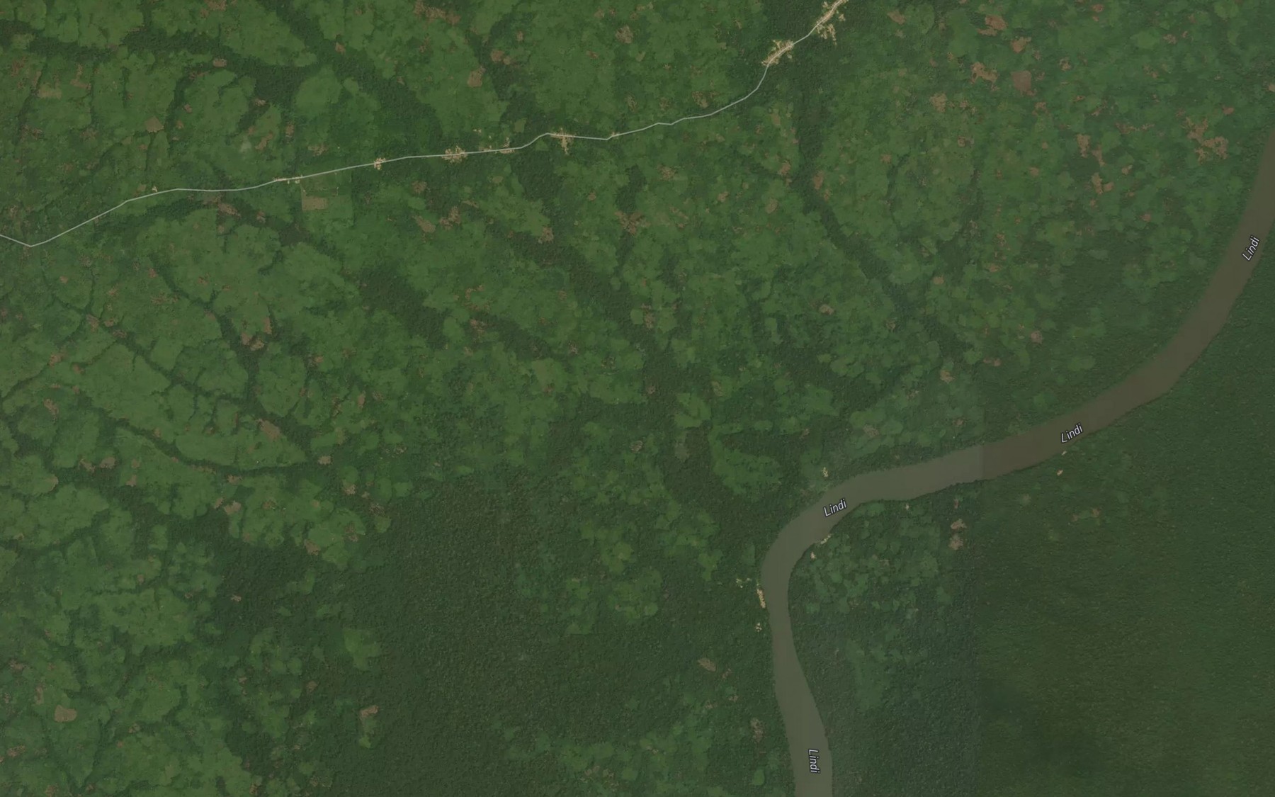 Satellite map of the Aguele