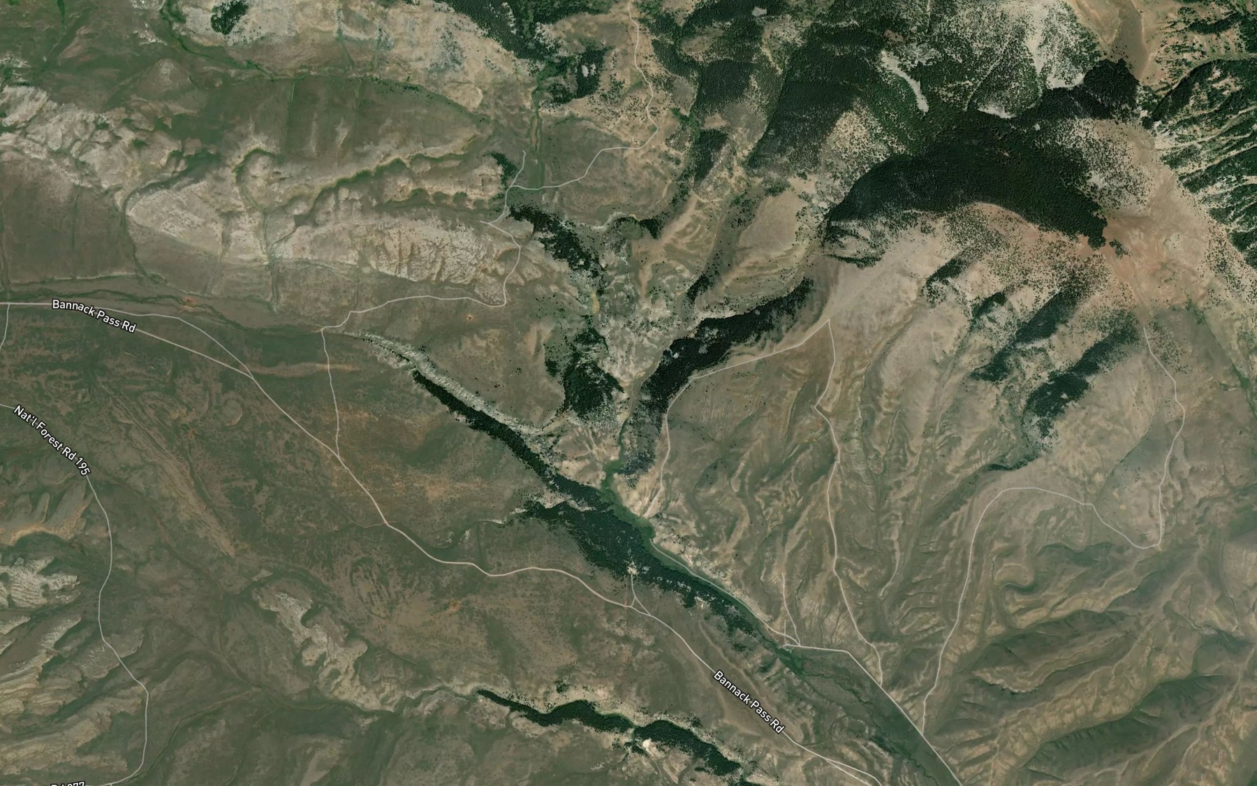 Satellite map of the Big Spring