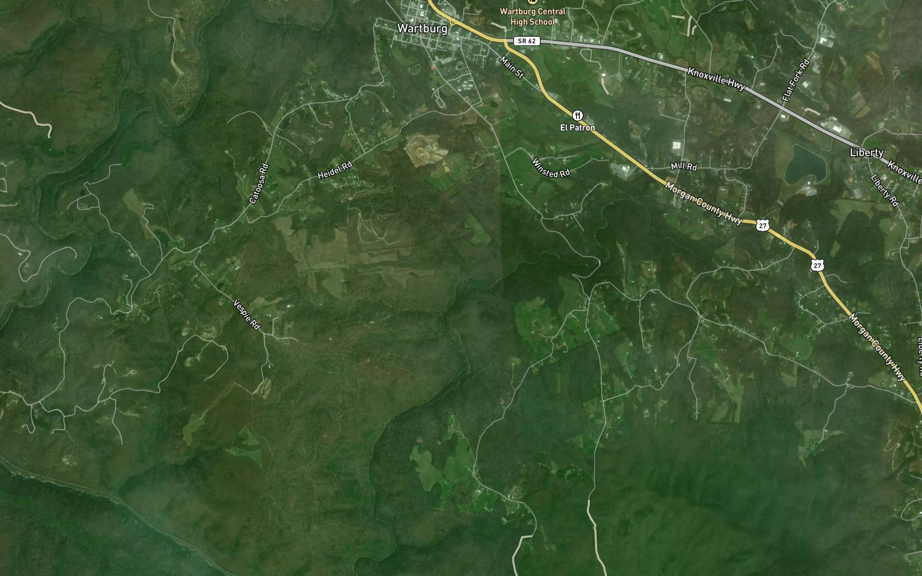 Satellite map of the Bonafacius Branch