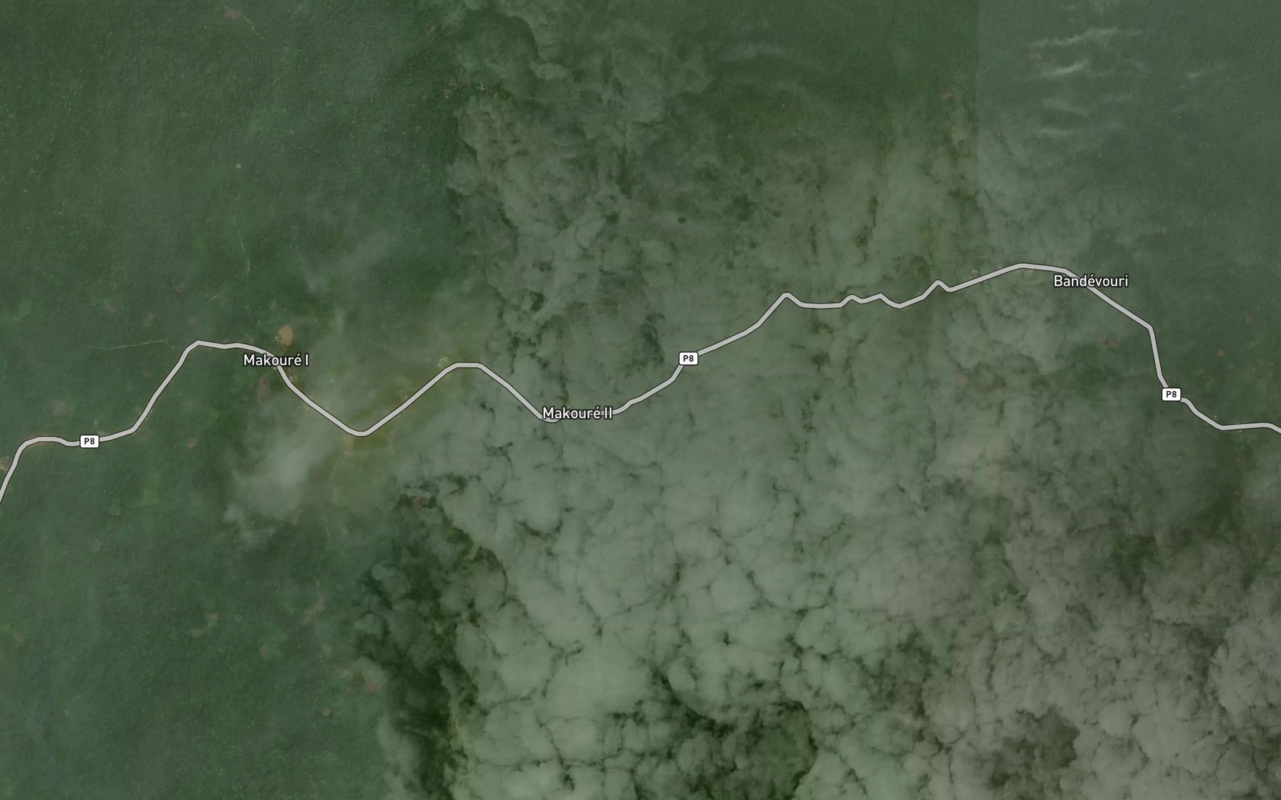 Satellite map of the Koudoum