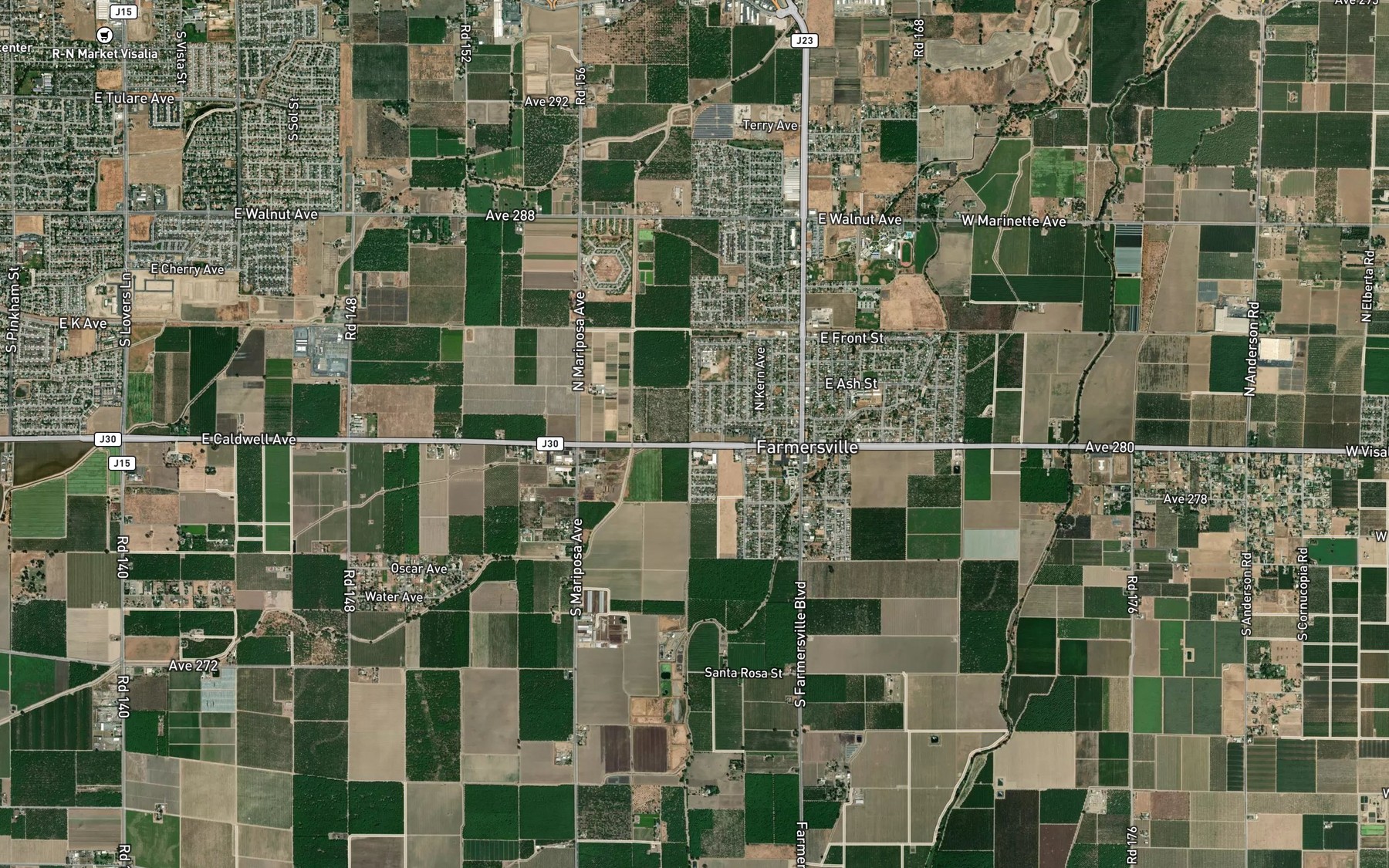Satellite map of the Extension Ditch