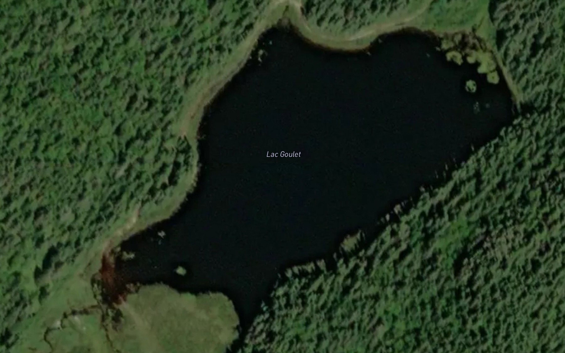 Satellite map of the Lac Goulet