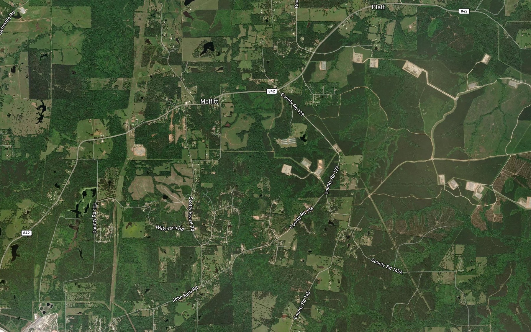 Satellite map of the Little Creek