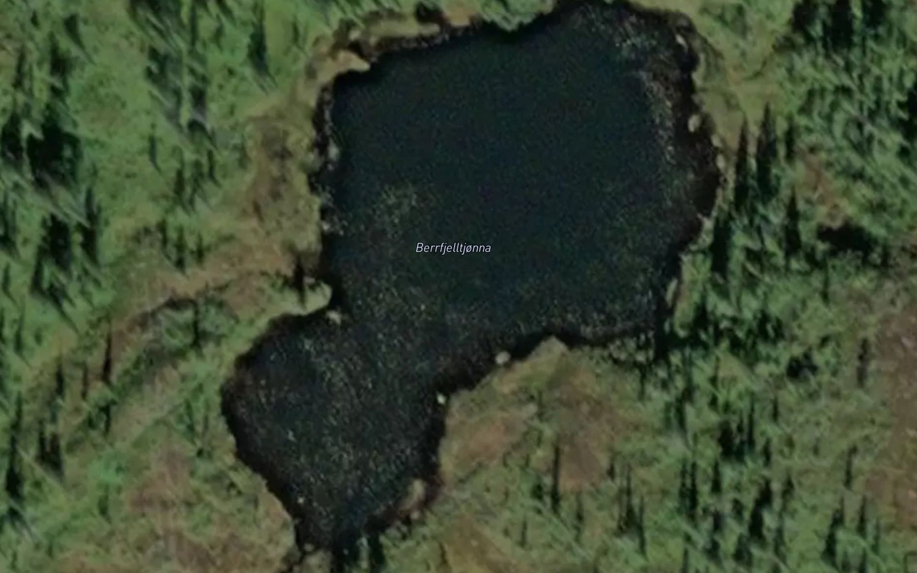 Satellite map of the Barfjelltjorna