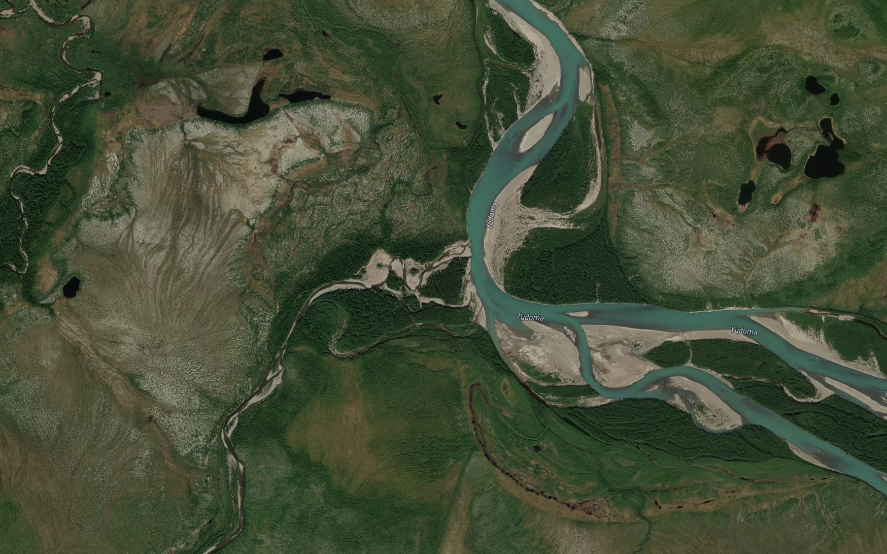 Satellite map of the Bezymyanka