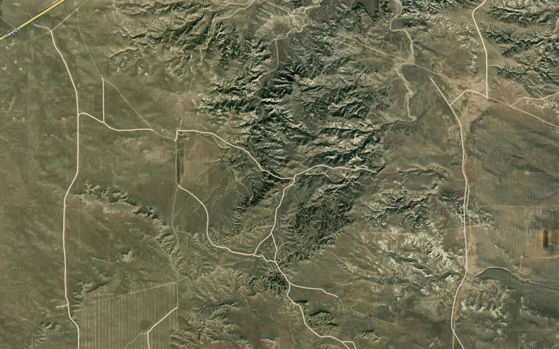 Satellite map of the Box Springs