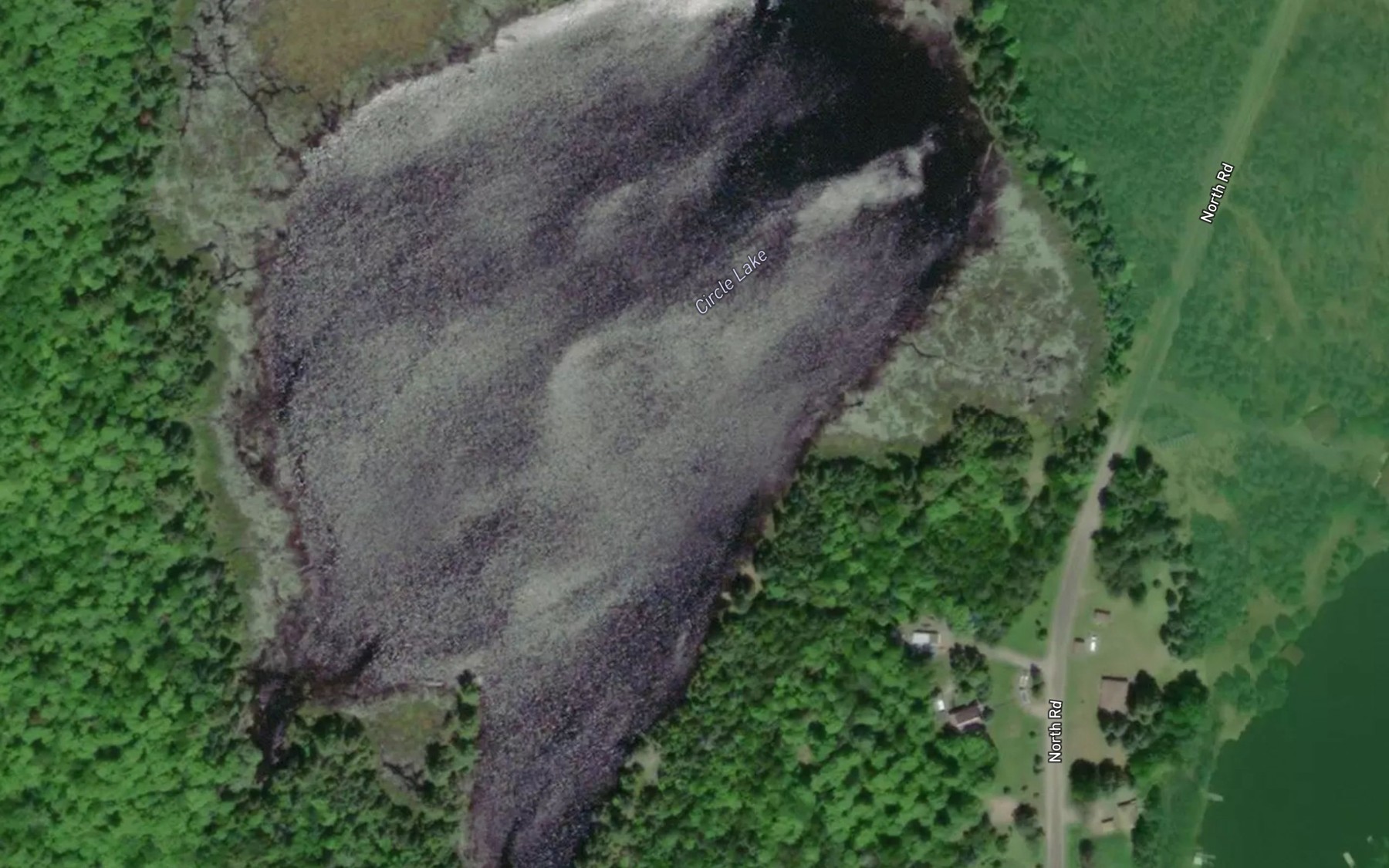 Satellite map of the Circle Lake