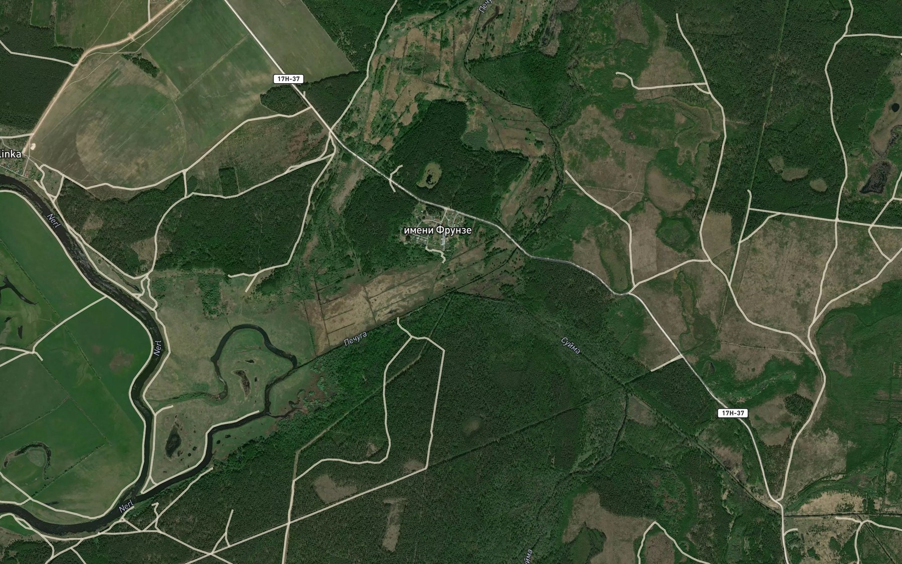 Satellite map of the Suyma