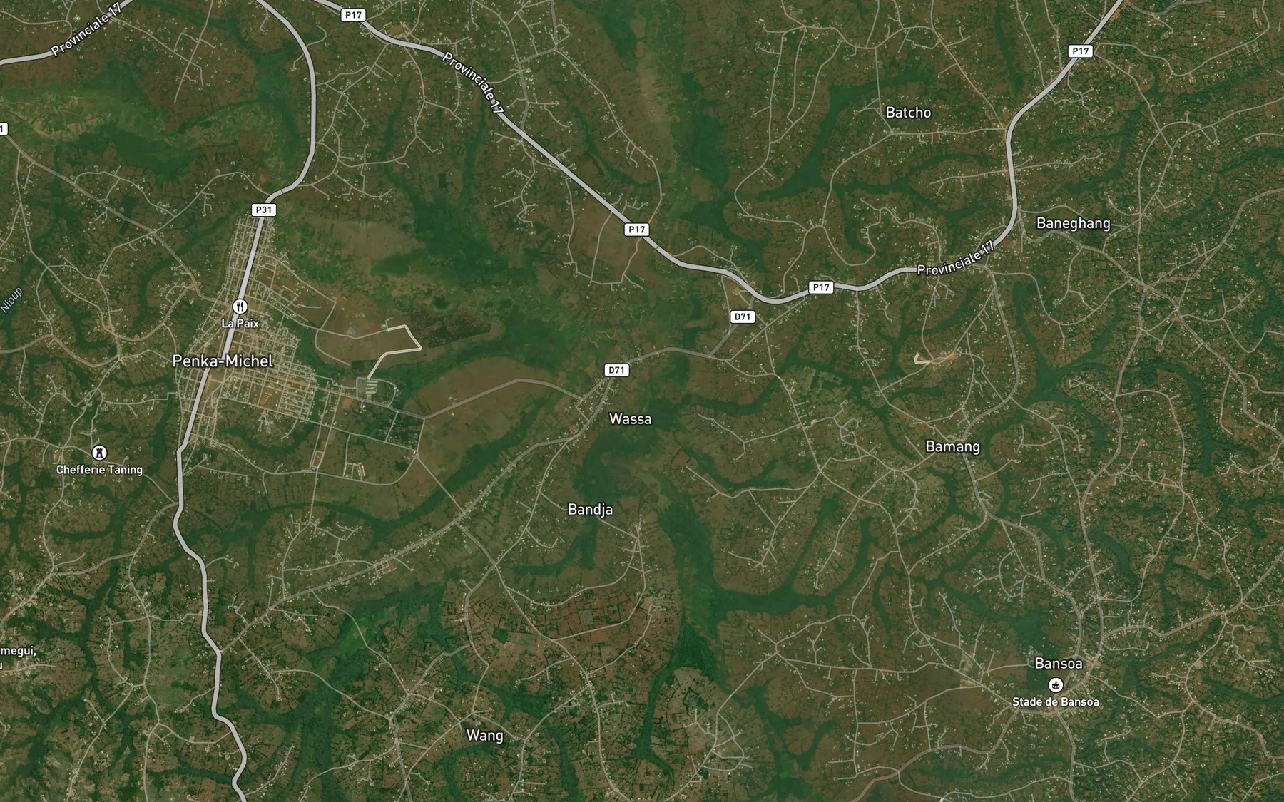 Satellite map of the Membi