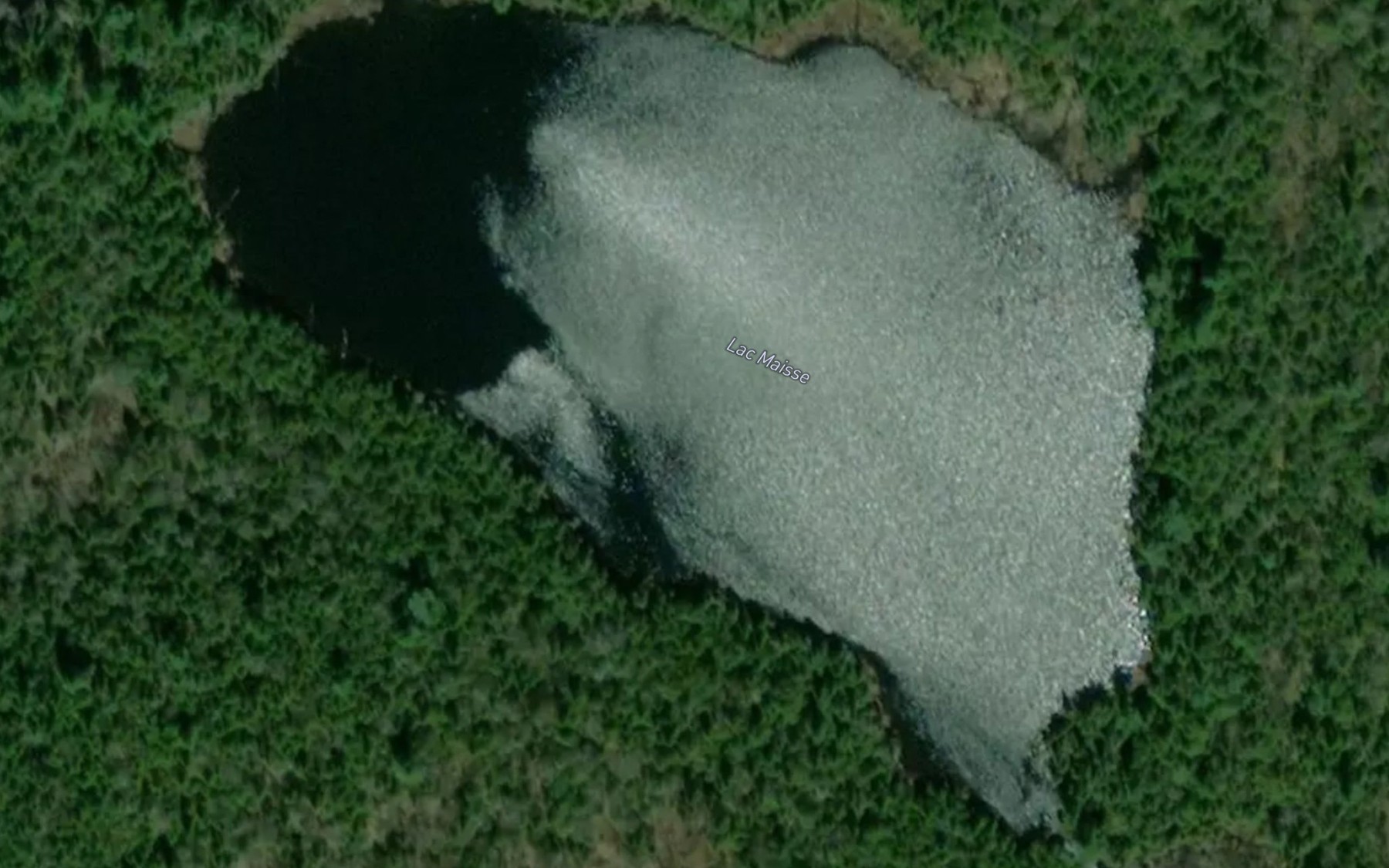 Satellite map of the Lac Maisse