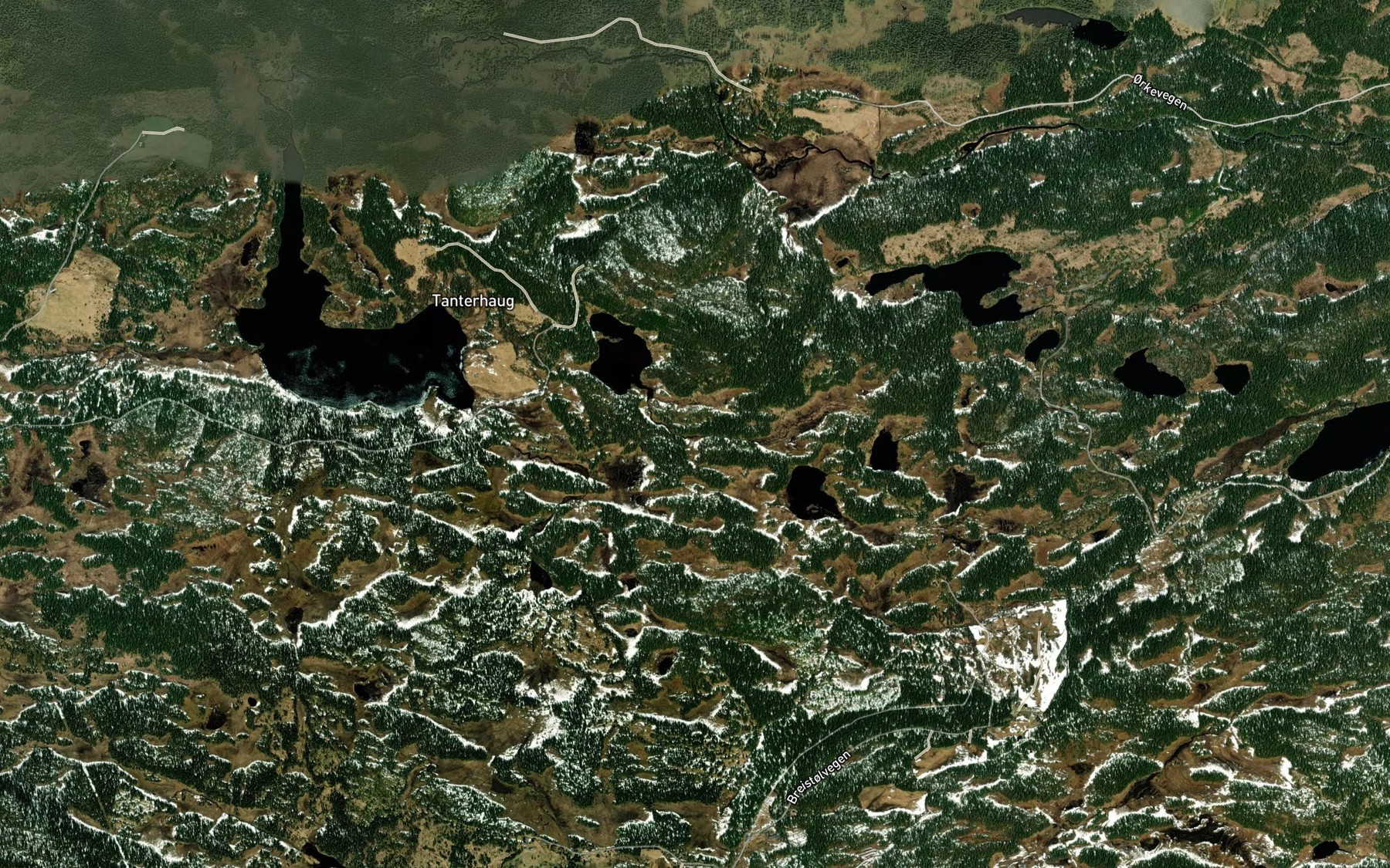 Satellite map of the Gravatjednbekken