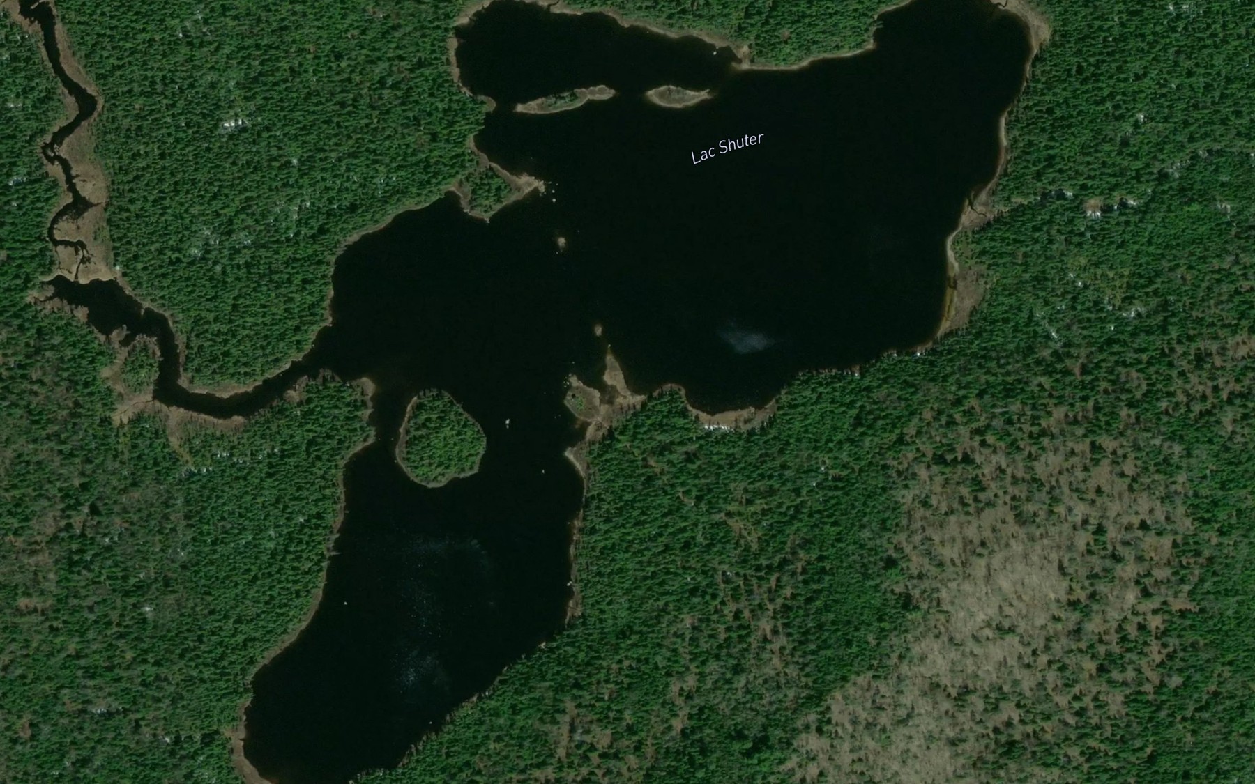 Satellite map of the Lac Shuter