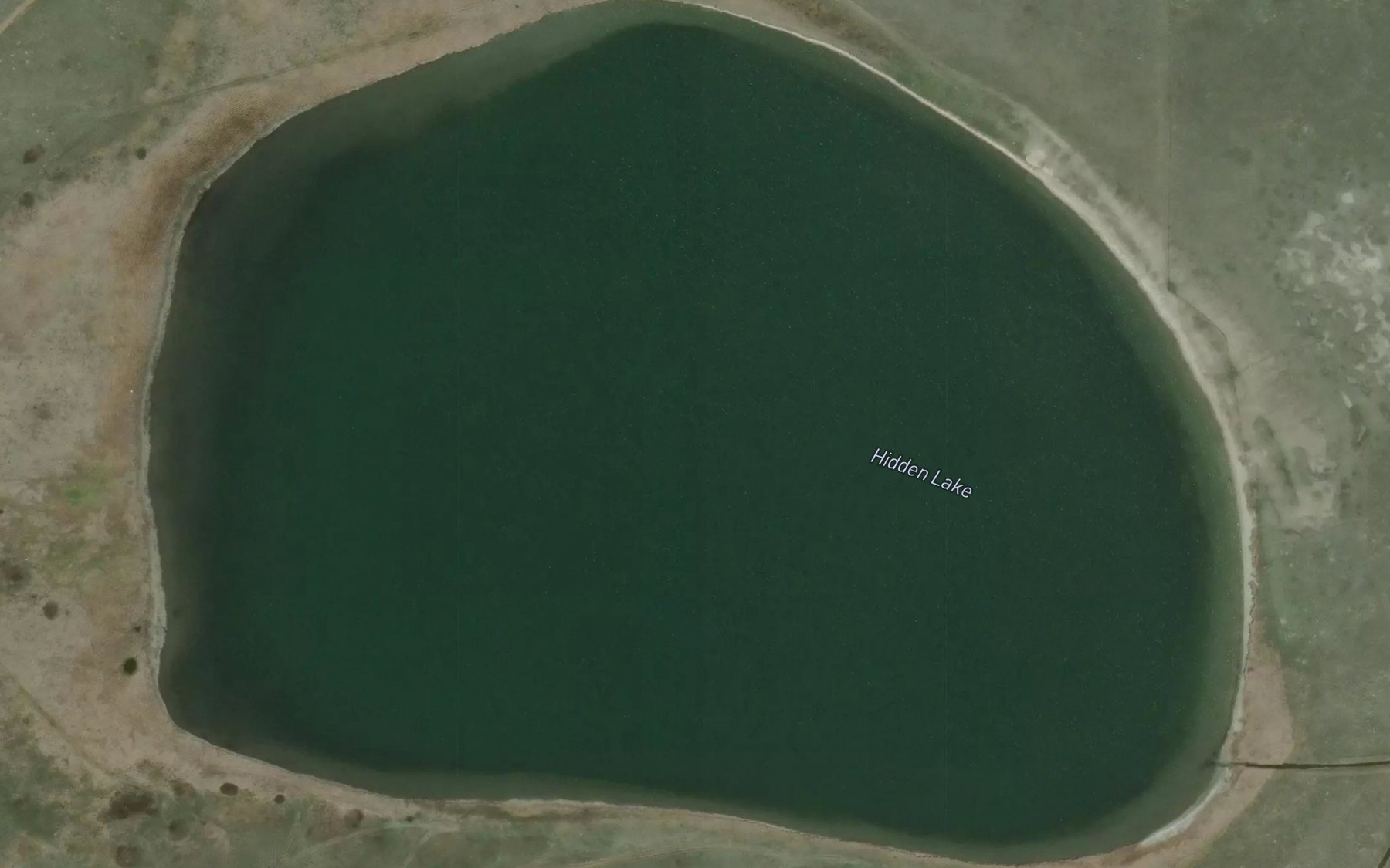 Satellite map of the Hidden Lake