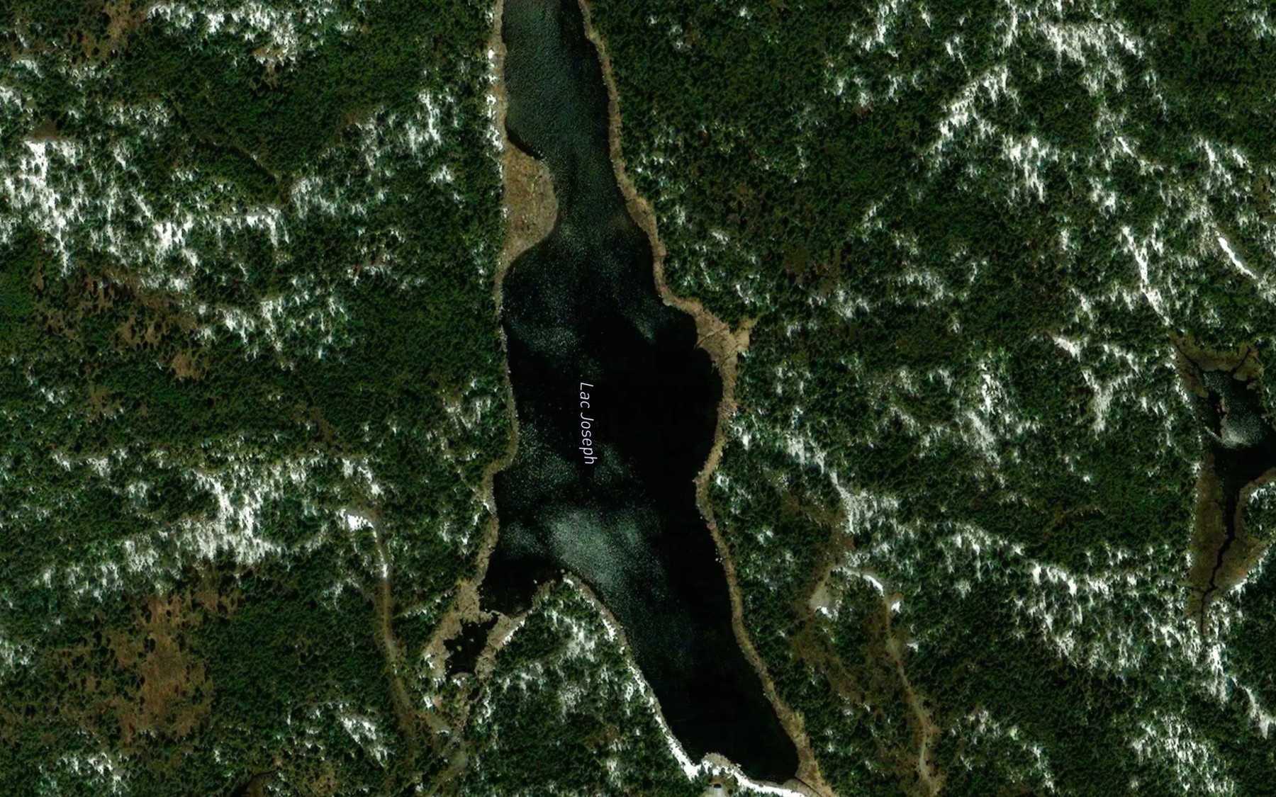 Satellite map of the Lac Joseph