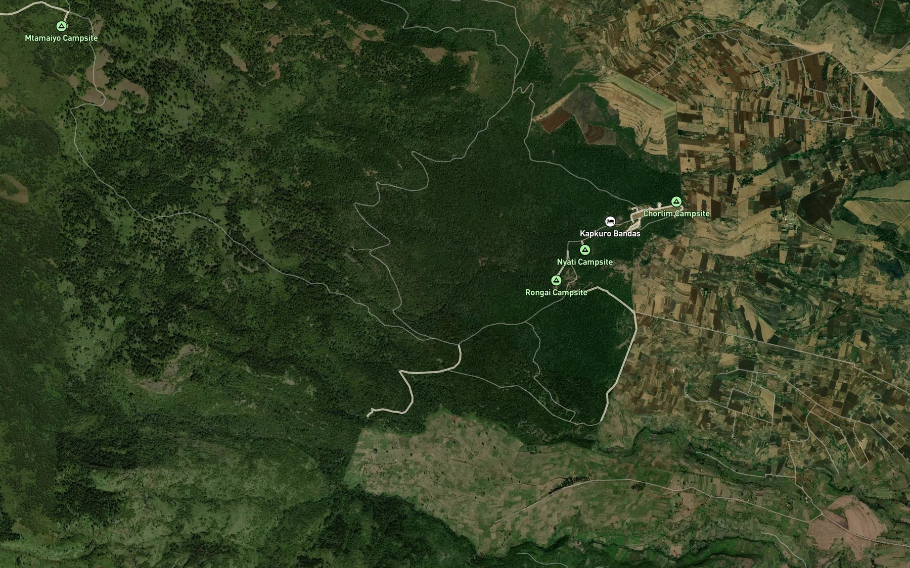 Satellite map of the Mari Rongai