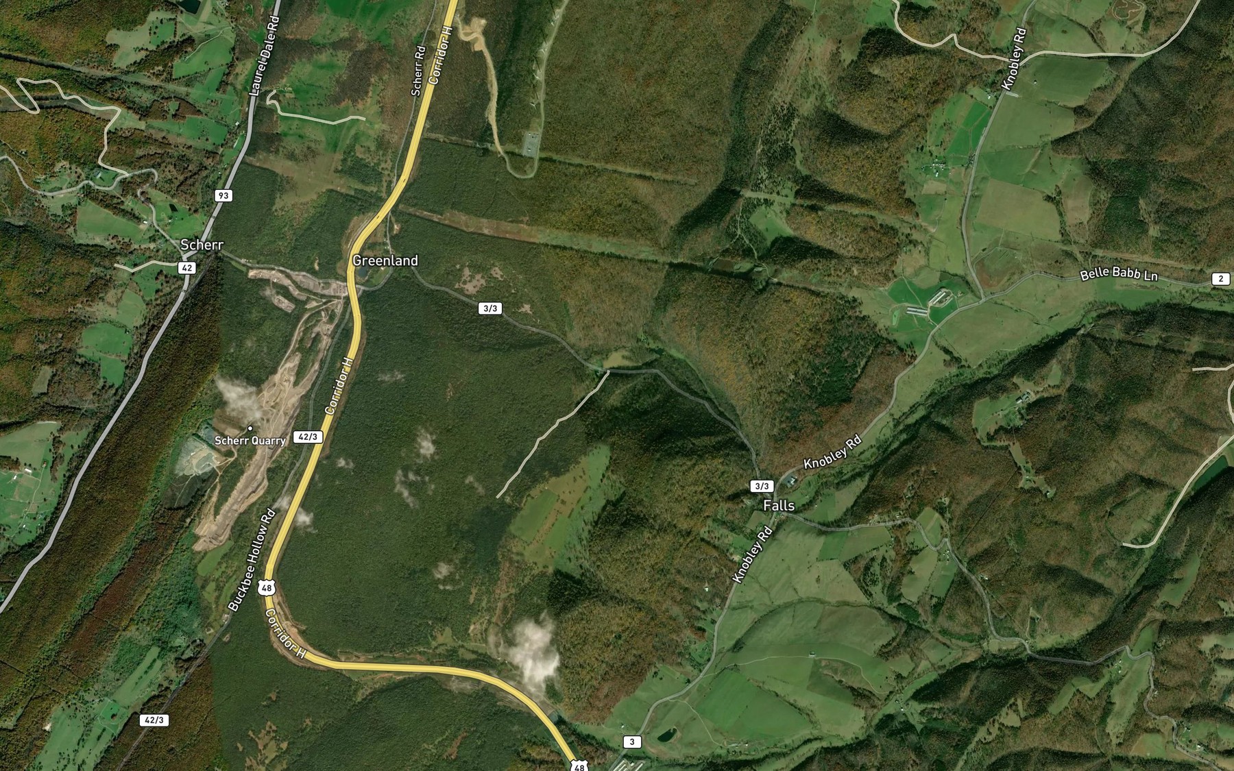 Satellite map of the Cold Spring