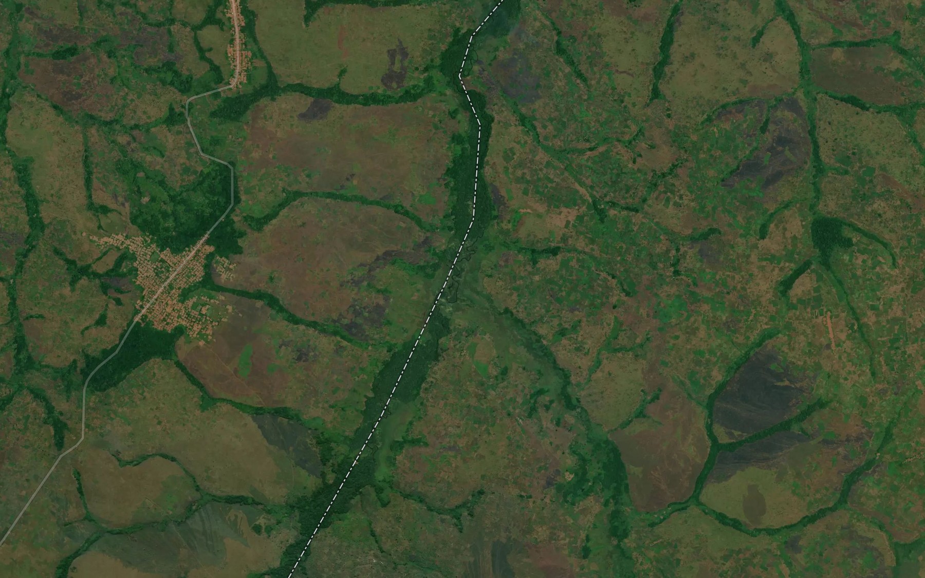 Satellite map of the Lukwaji