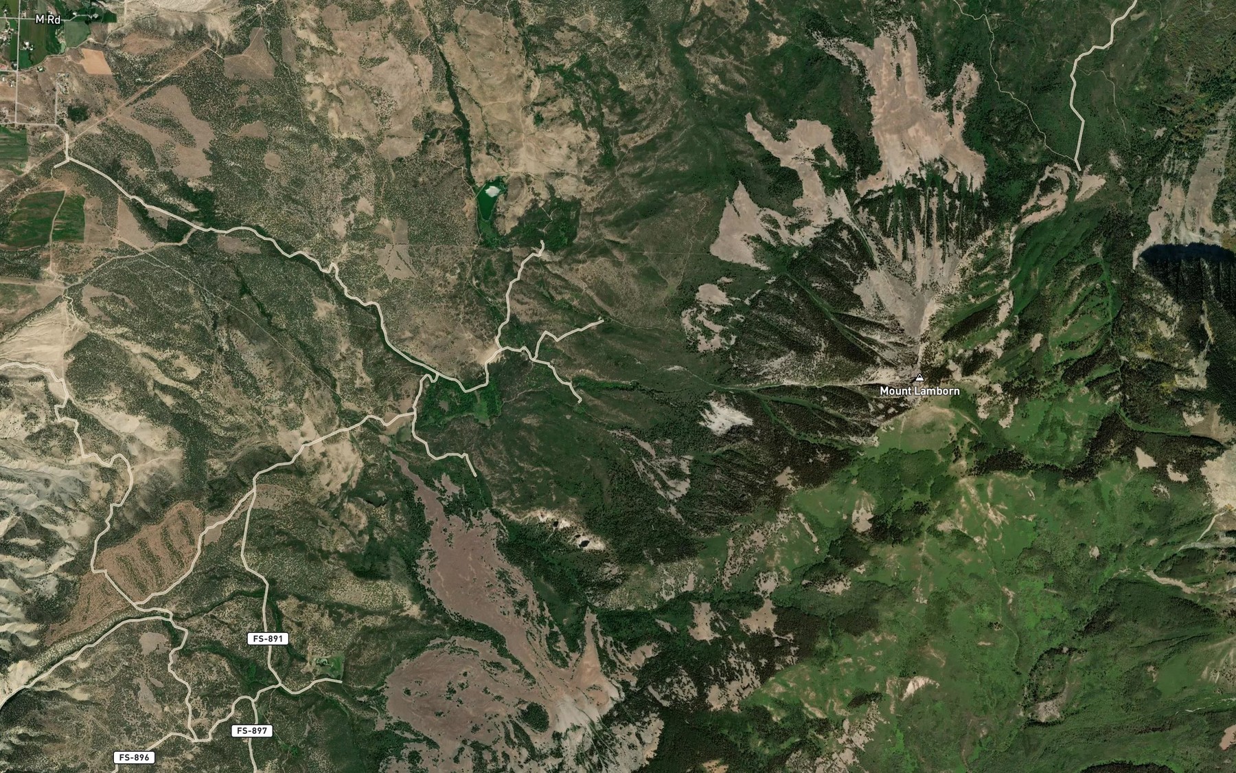 Satellite map of the Upper Reynolds Creek Spring Number 3