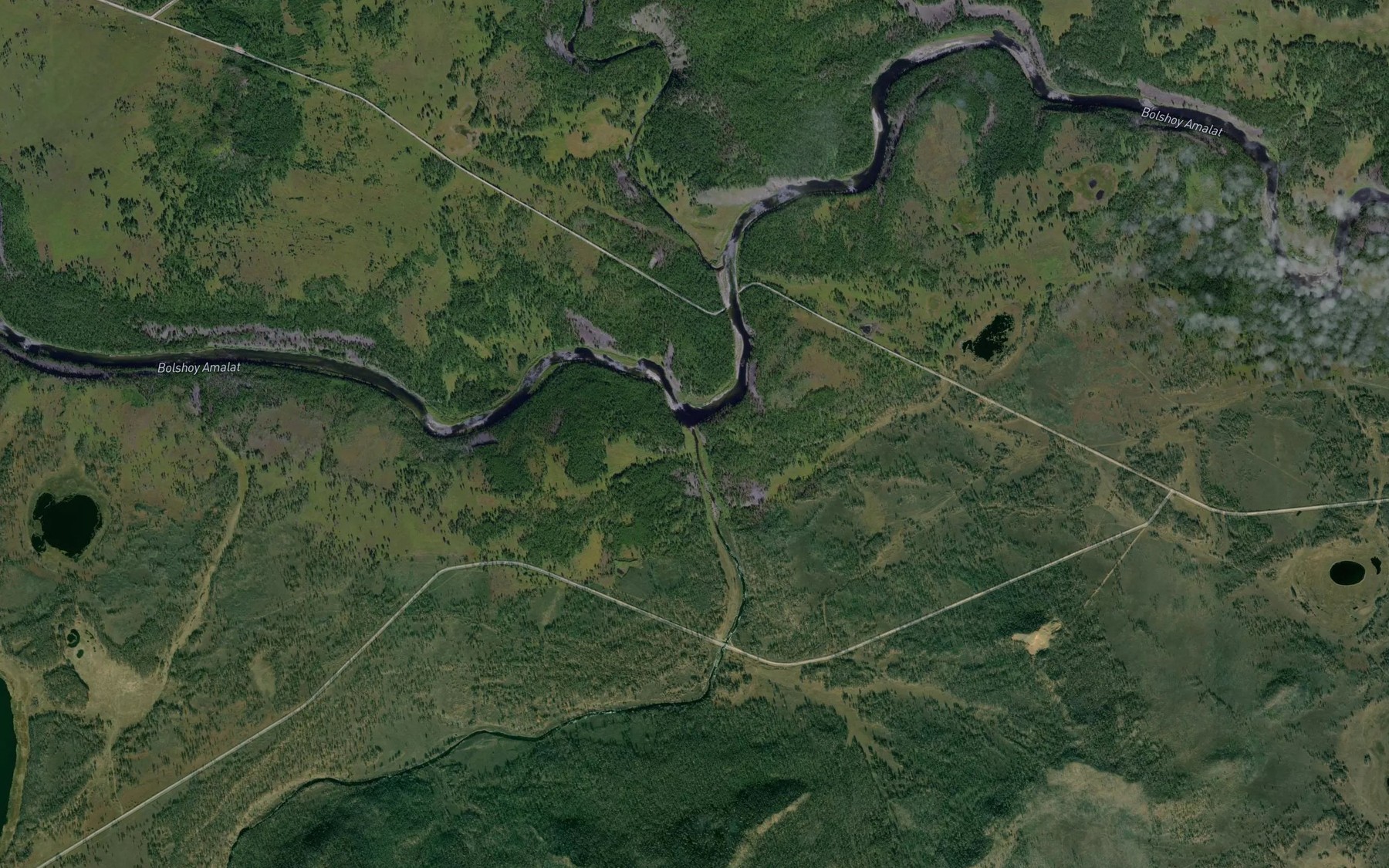 Satellite map of the Ashigly