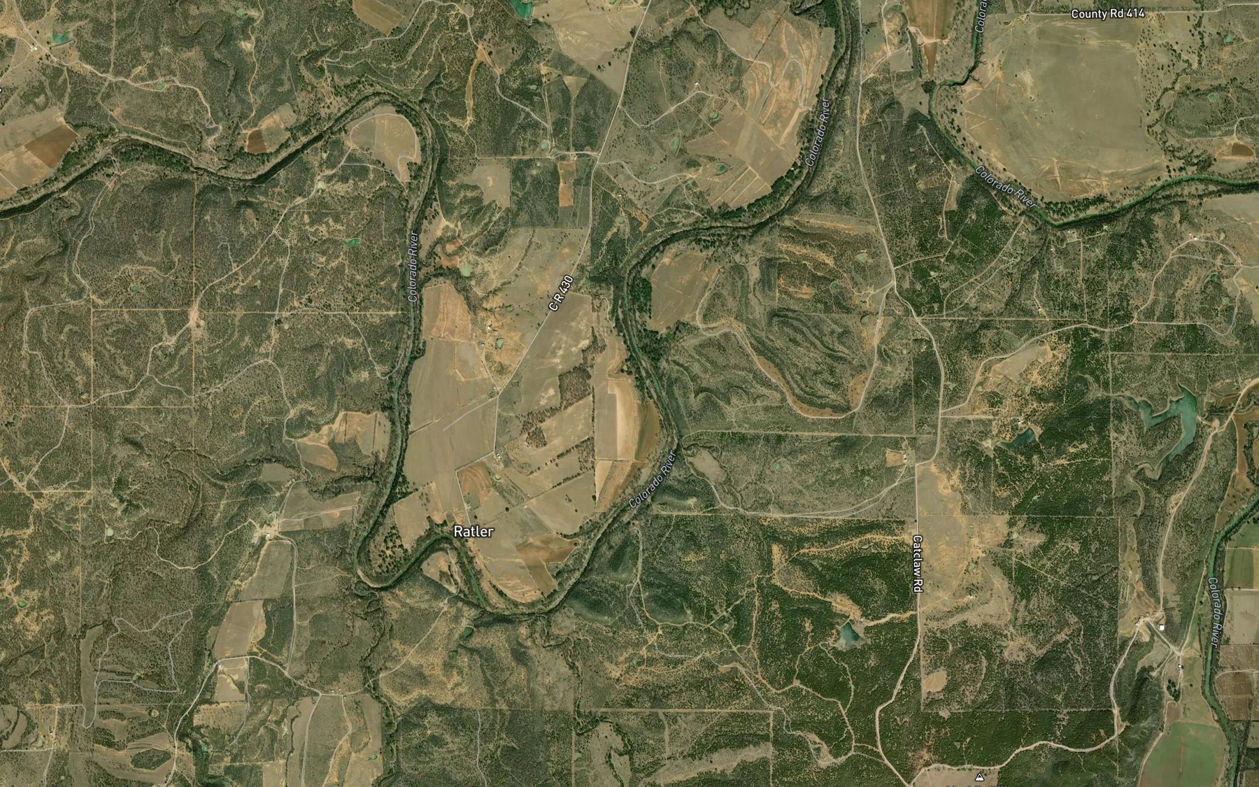 Satellite map of the Jones Valley