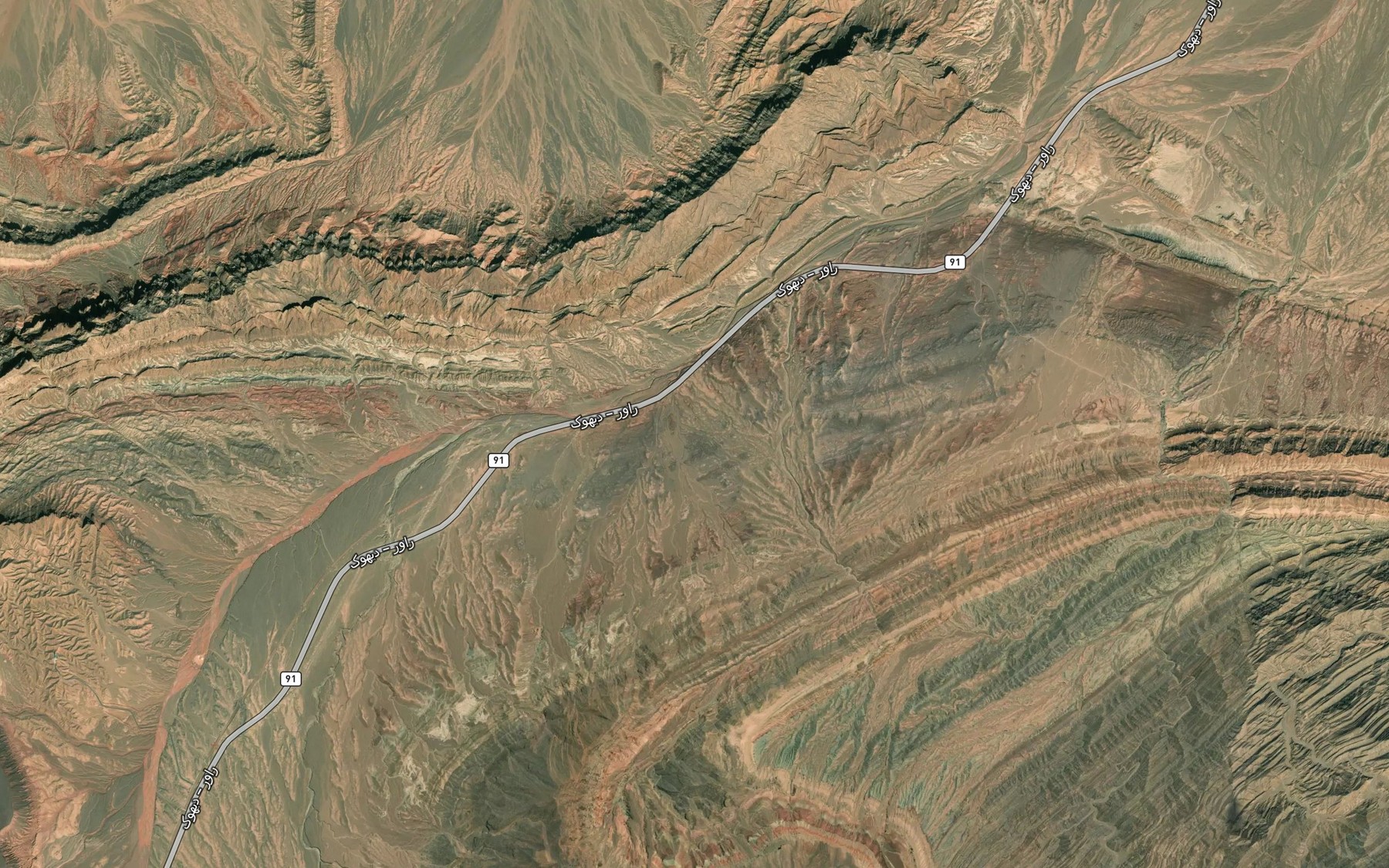 Satellite map of the Howz-e Jahangir Khan