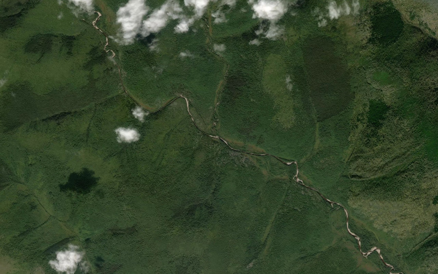 Satellite map of the Tiskani